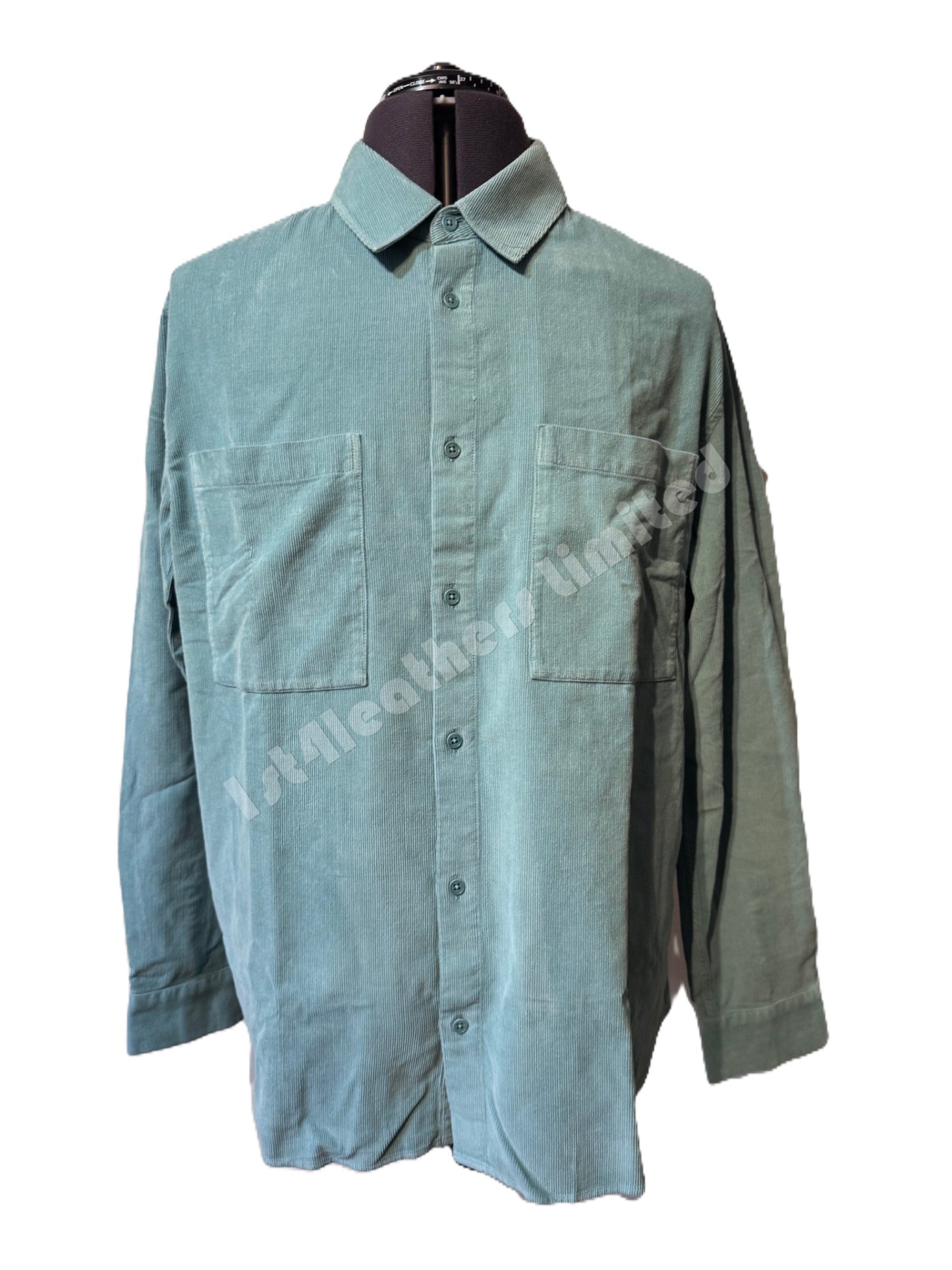 BELSTAFF FOUNDRY CORDUROY HEAVYWEIGHT COTTON SHIRT OIL BLUE 2XL RRP £195 BNWT