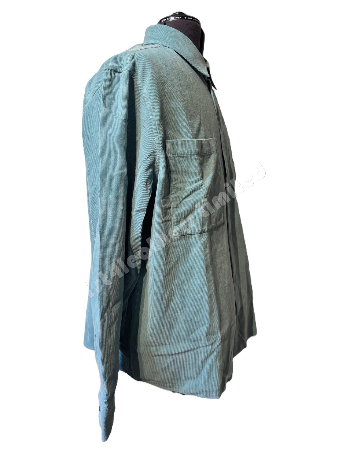 BELSTAFF FOUNDRY CORDUROY HEAVYWEIGHT COTTON SHIRT OIL BLUE 2XL RRP £195 BNWT