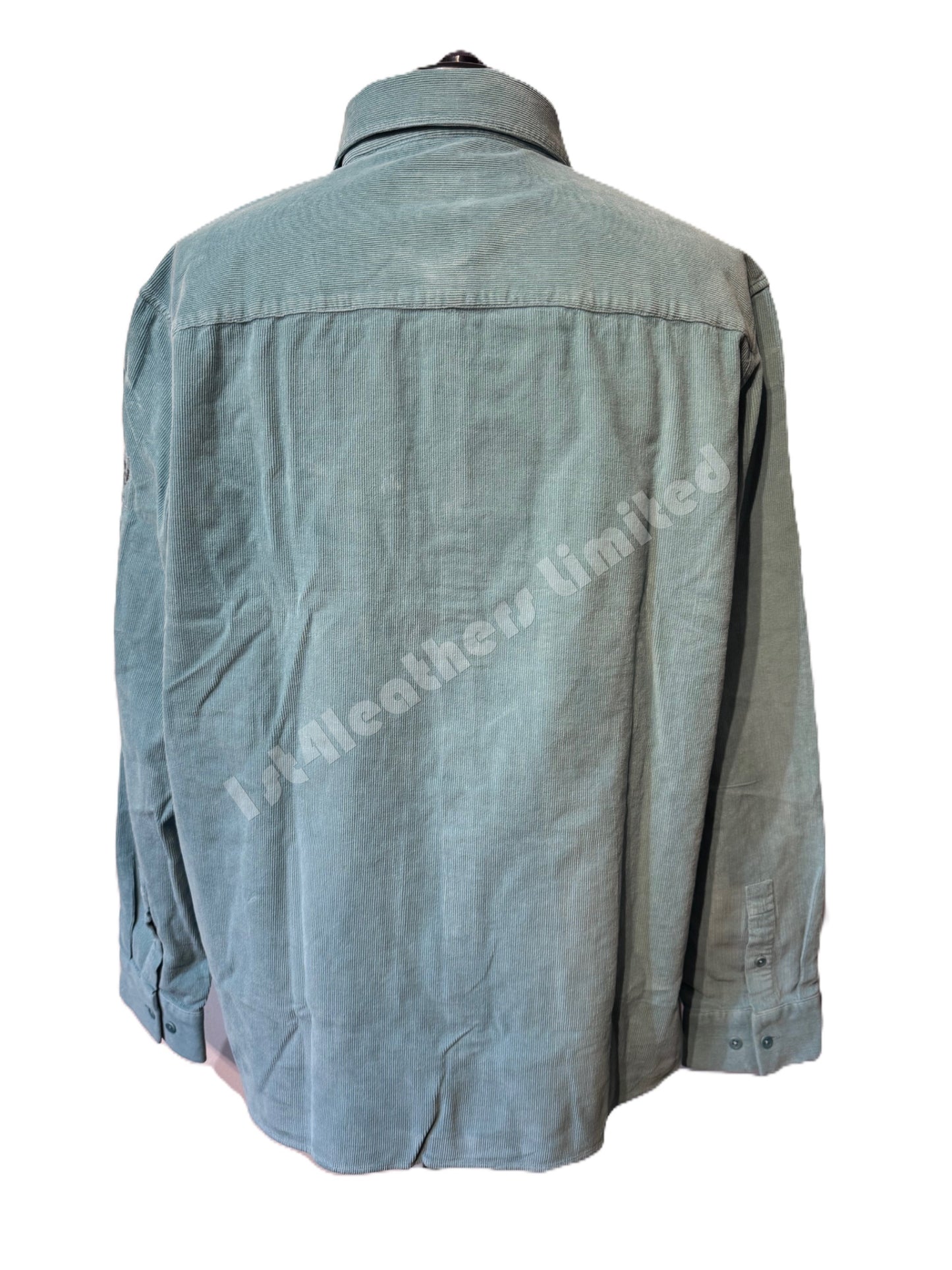 BELSTAFF FOUNDRY CORDUROY HEAVYWEIGHT COTTON SHIRT OIL BLUE 2XL RRP £195 BNWT