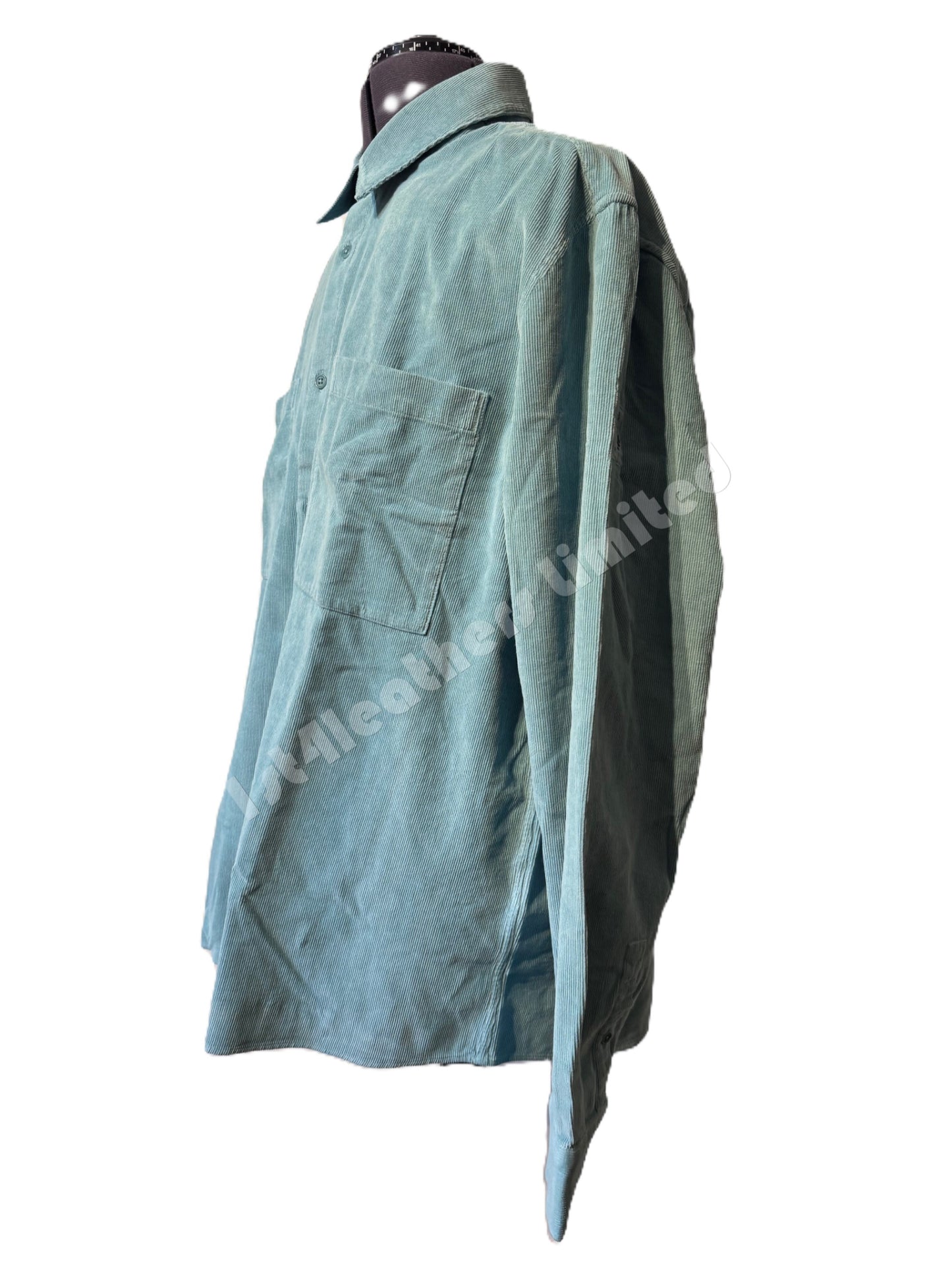 BELSTAFF FOUNDRY CORDUROY HEAVYWEIGHT COTTON SHIRT OIL BLUE 2XL RRP £195 BNWT