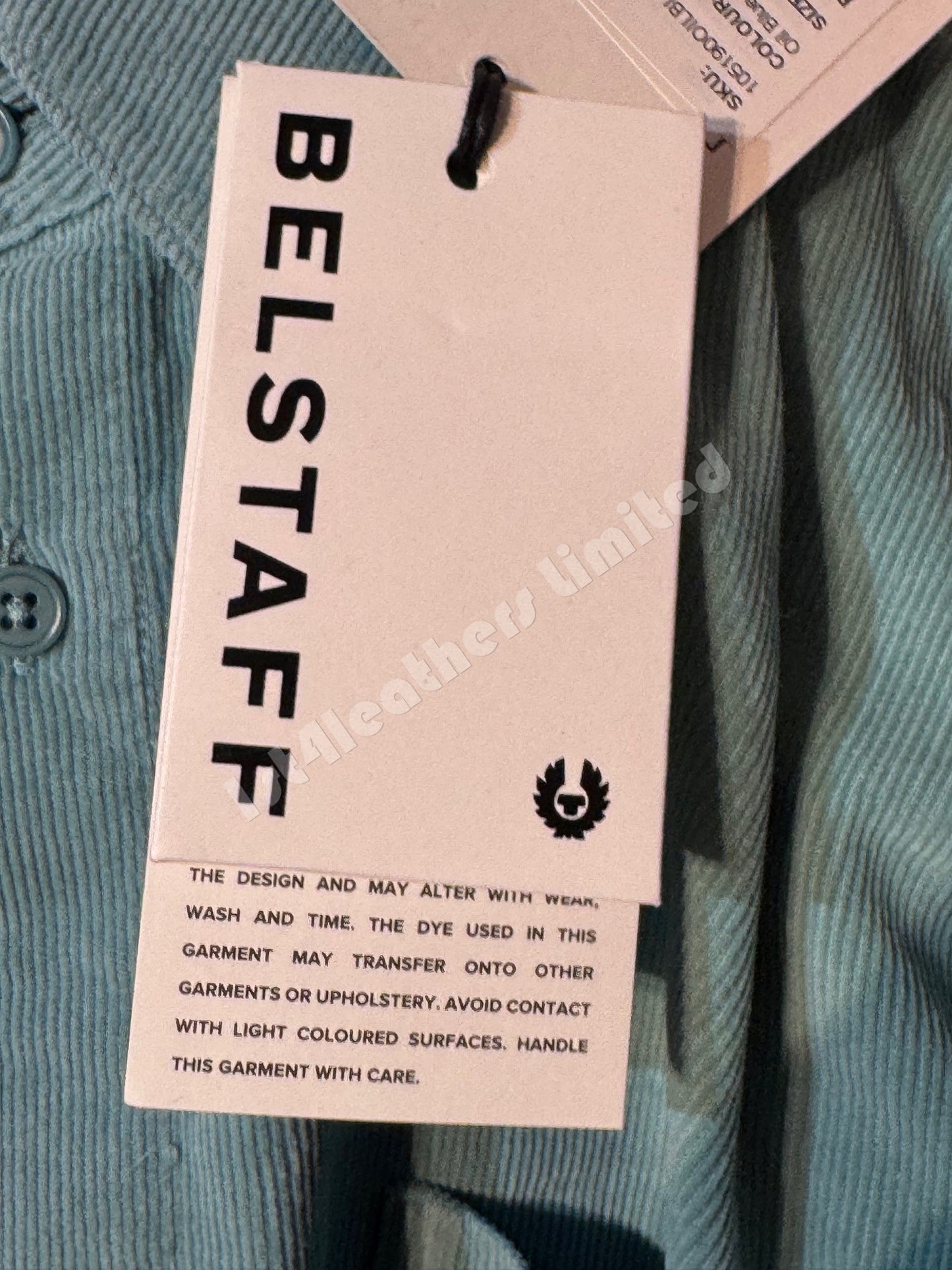 BELSTAFF FOUNDRY CORDUROY HEAVYWEIGHT COTTON SHIRT OIL BLUE 2XL RRP £195 BNWT