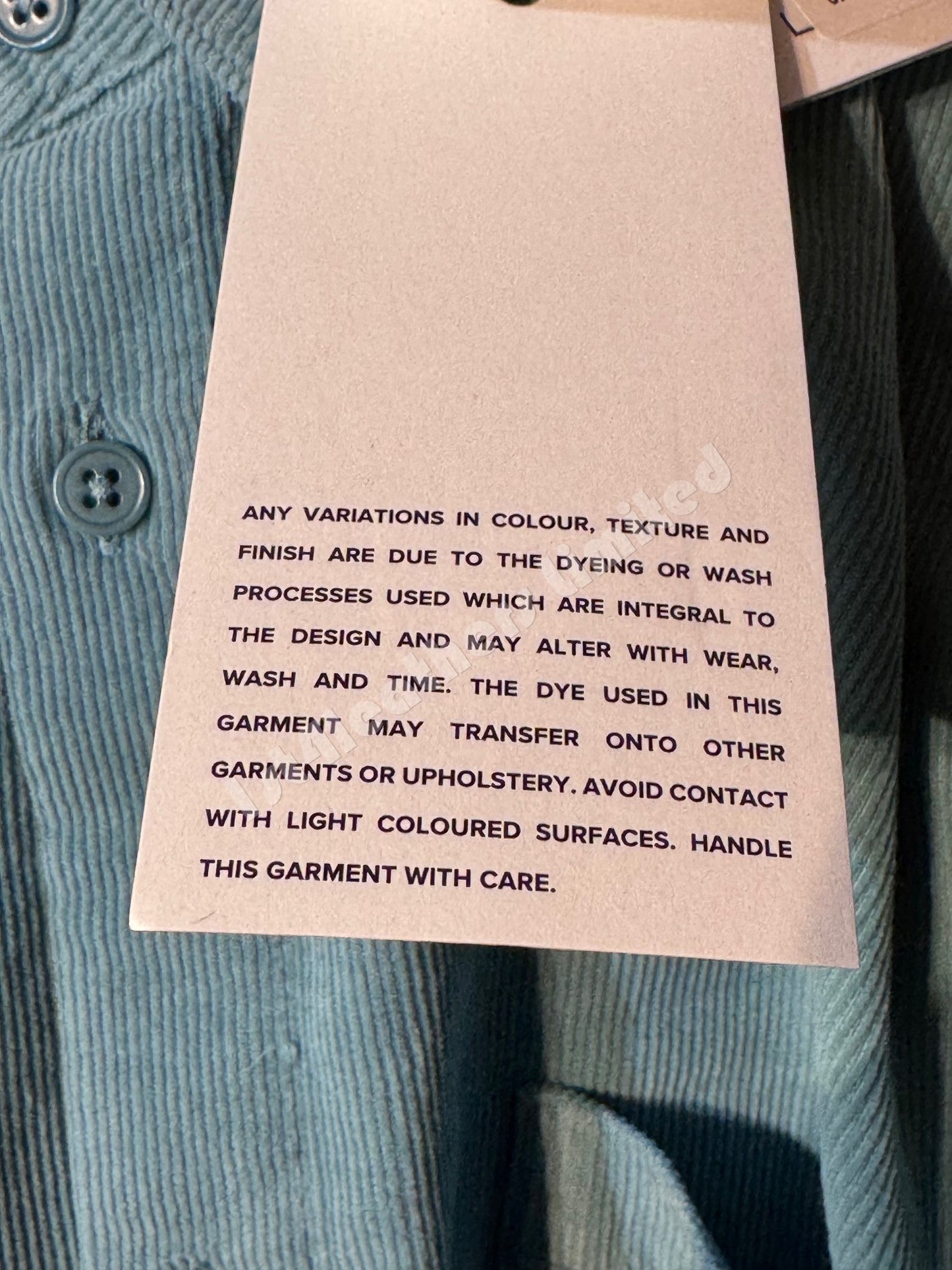 BELSTAFF FOUNDRY CORDUROY HEAVYWEIGHT COTTON SHIRT OIL BLUE 2XL RRP £195 BNWT