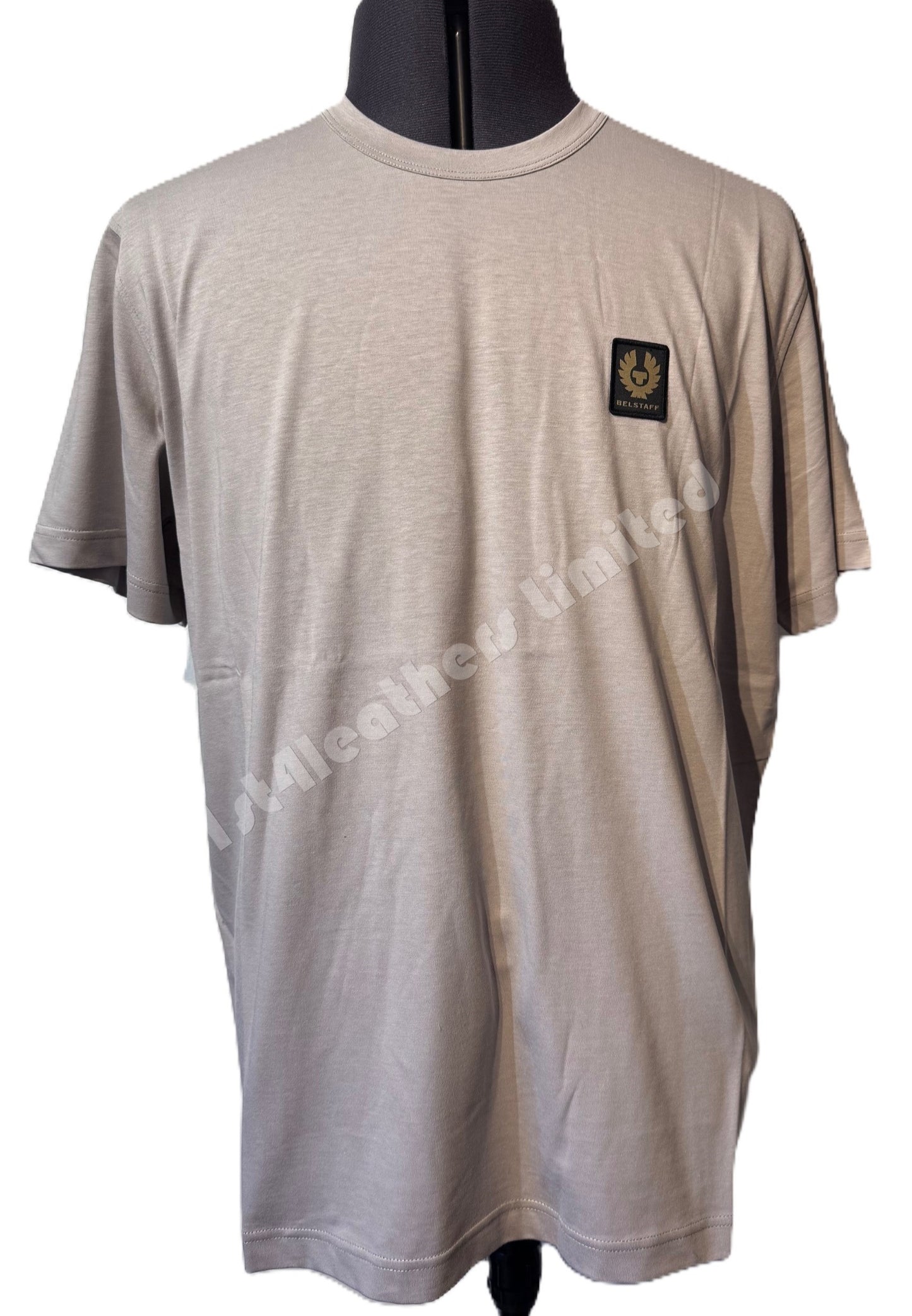 BELSTAFF PHOENIX PATCH SHORT SLEEVE COTTON T-SHIRT CHROME GREY 2XL RRP £60 BNWT