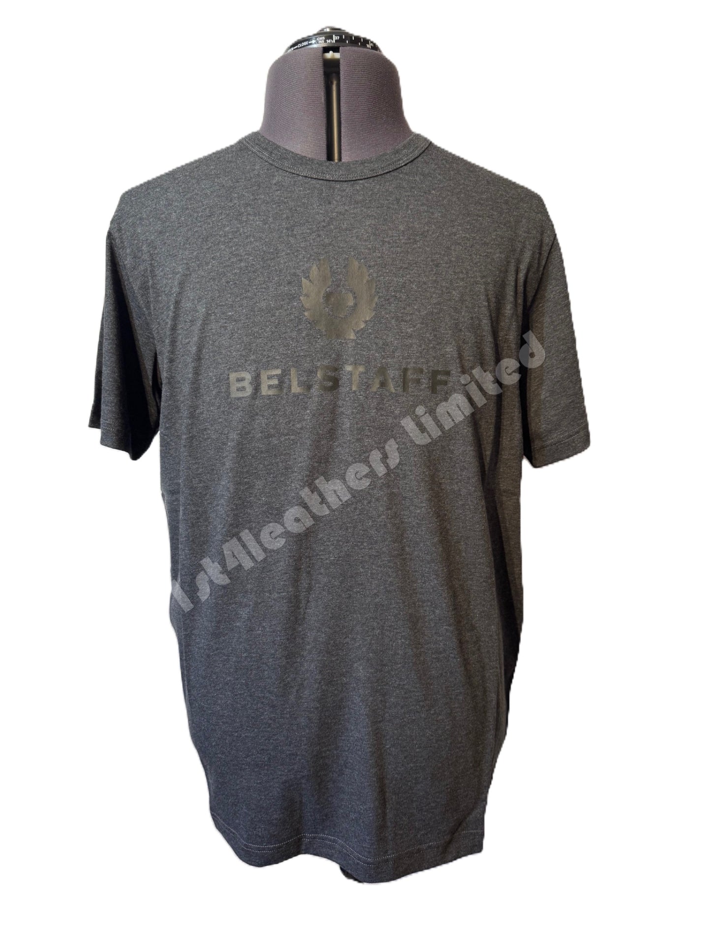 BELSTAFF SIGNATURE COTTON T-SHIRT CHARCOAL HEATHER GREY RRP £60 BNWT