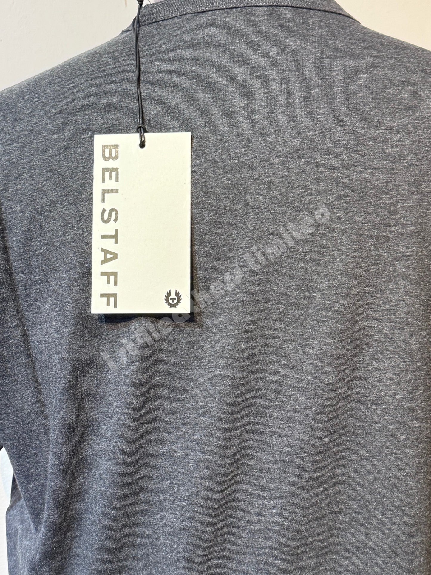 BELSTAFF SIGNATURE COTTON T-SHIRT CHARCOAL HEATHER GREY RRP £60 BNWT