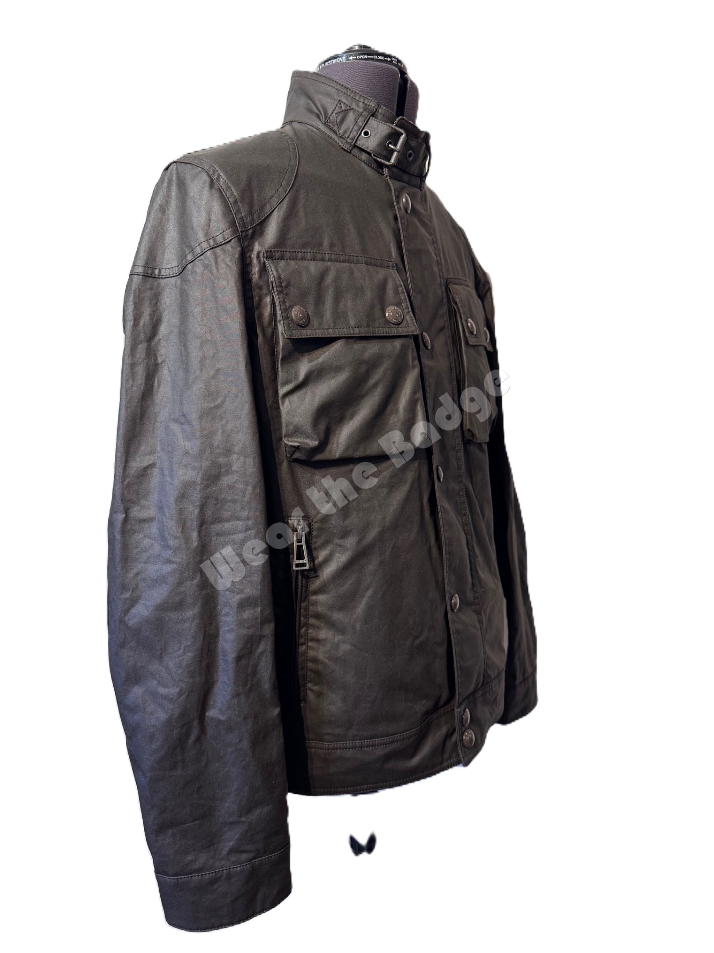 BELSTAFF LEGACY RACEMASTER WAX COTTON BIKER JACKET BURNT OAK UK44 2XL RRP £450