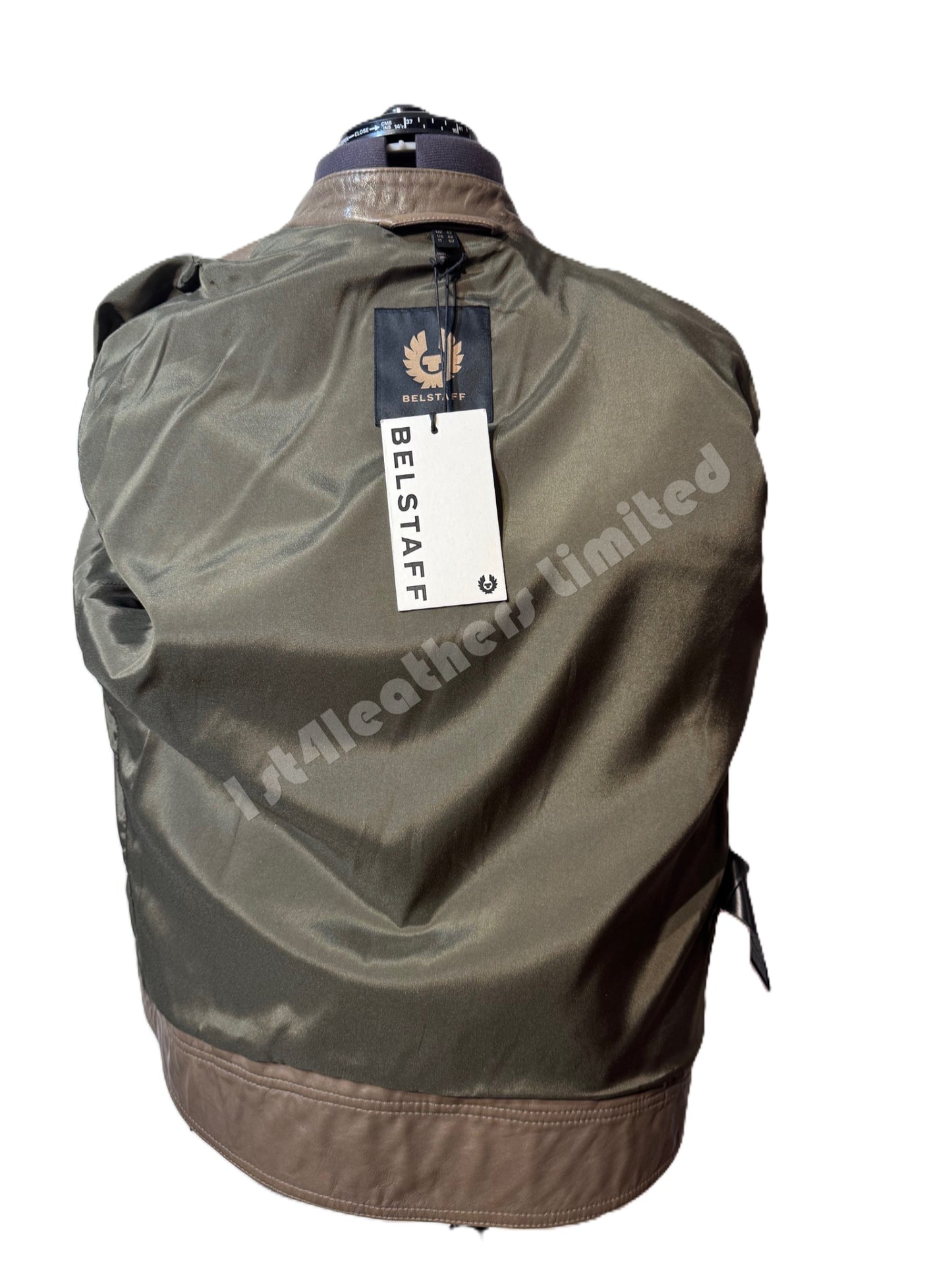 BELSTAFF V RACER AIR PERFORATED LAMB LEATHER JACKET FATIGUE BROWN RRP £895 BNWT