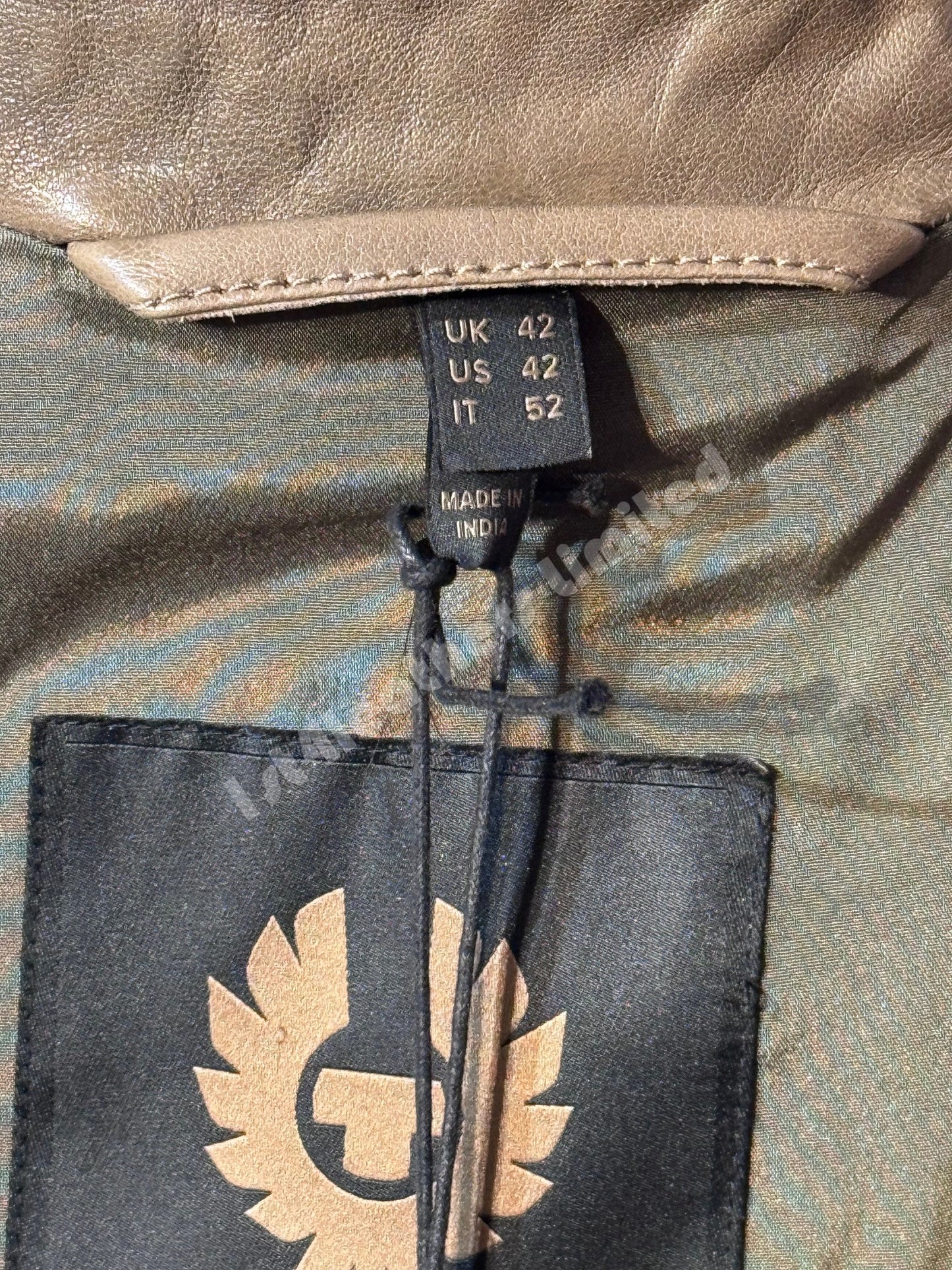 BELSTAFF V RACER AIR PERFORATED LAMB LEATHER JACKET FATIGUE BROWN RRP £895 BNWT