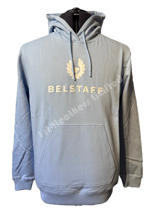 BELSTAFF NORTHVIEW HOODIE SWEATSHIRT SKY BLUE RRP £159 BNWT