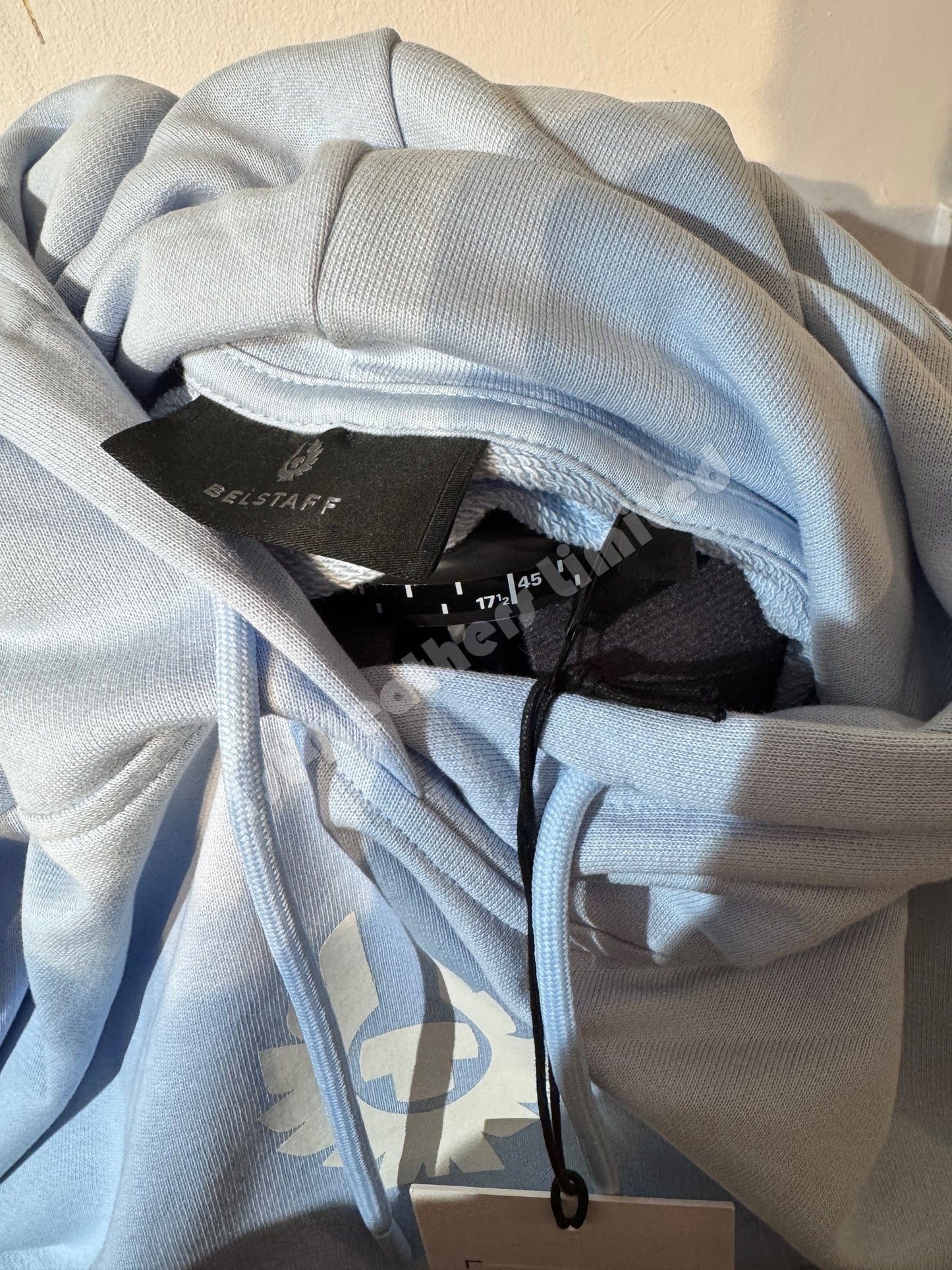 BELSTAFF NORTHVIEW HOODIE SWEATSHIRT SKY BLUE RRP £159 BNWT