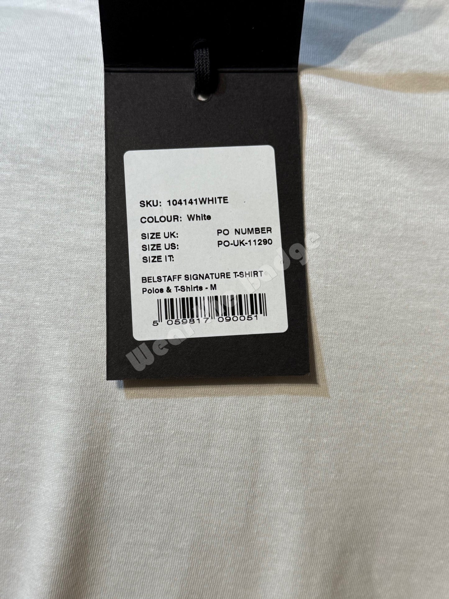 BELSTAFF SIGNATURE COTTON T-SHIRT IN WHITE RRP £60 BNWT