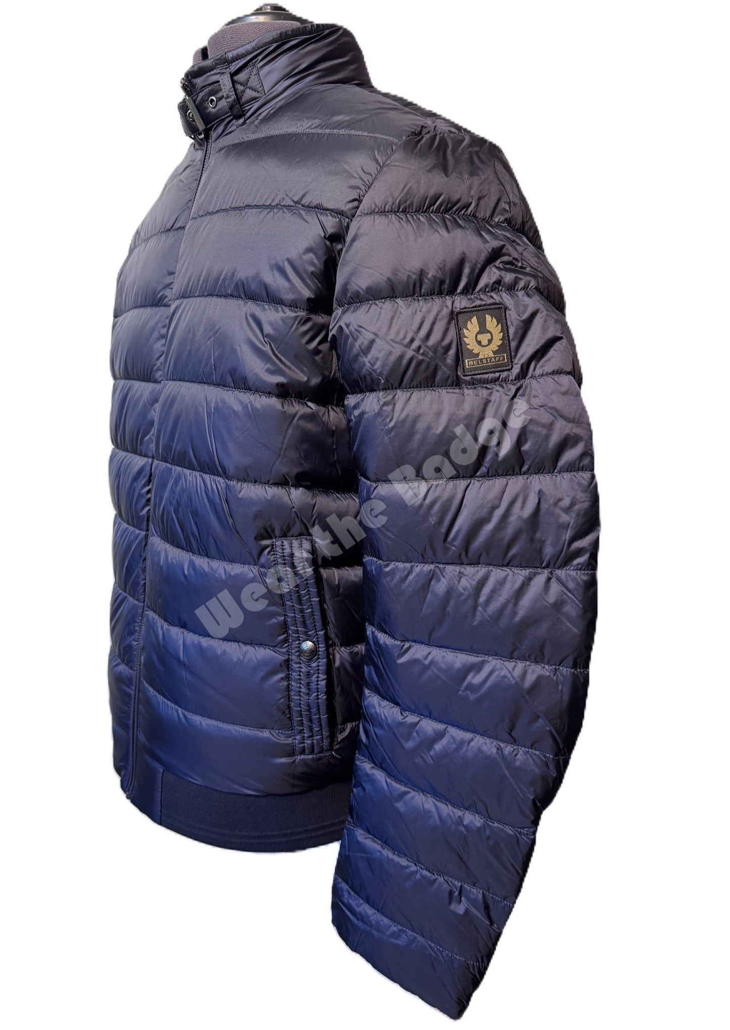 BELSTAFF CIRCUIT DOWN PUFFA BOMBER JACKET TONAL DARK INK RRP £350 NEW