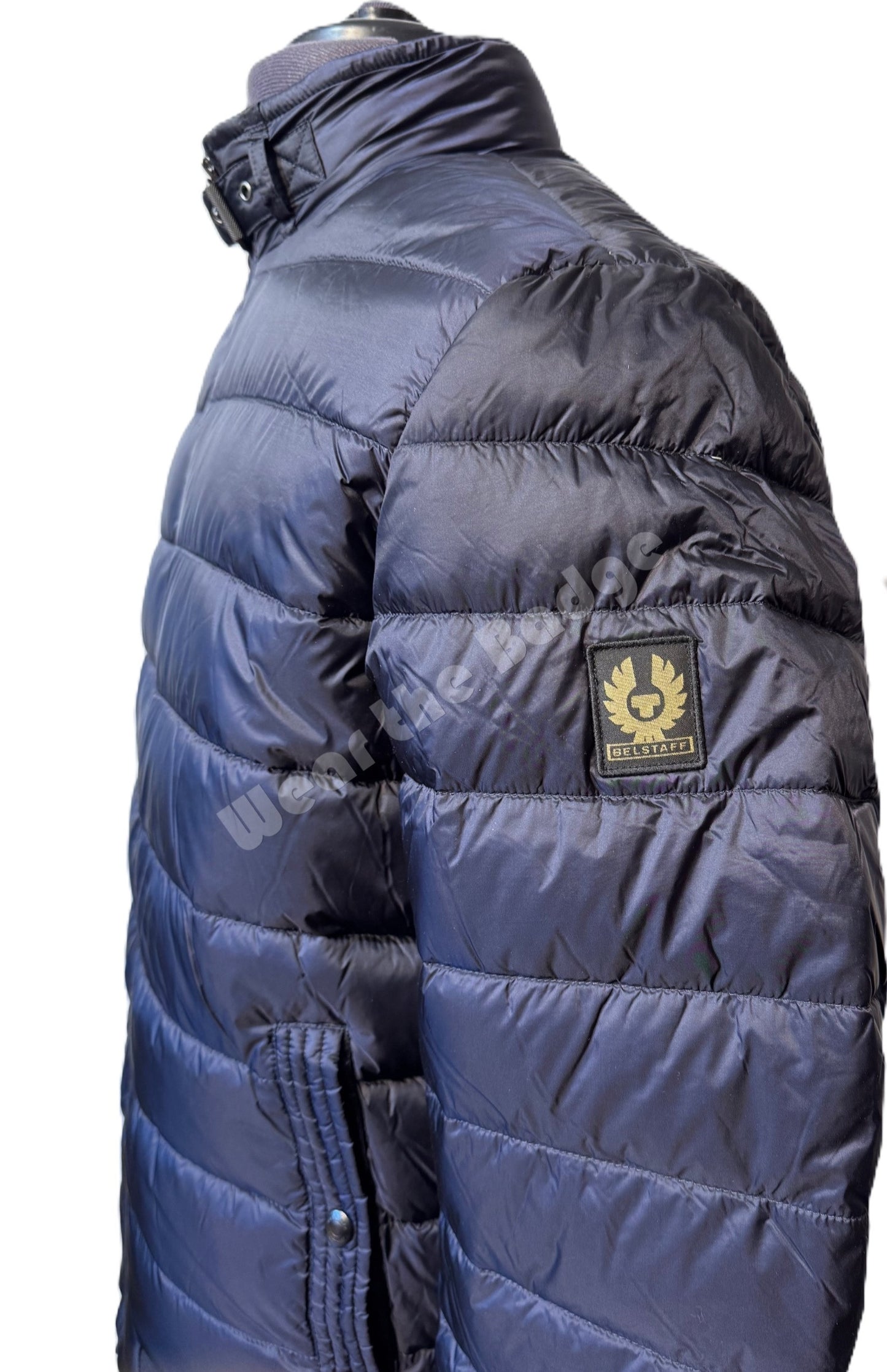 BELSTAFF CIRCUIT DOWN PUFFA BOMBER JACKET TONAL DARK INK RRP £350 NEW