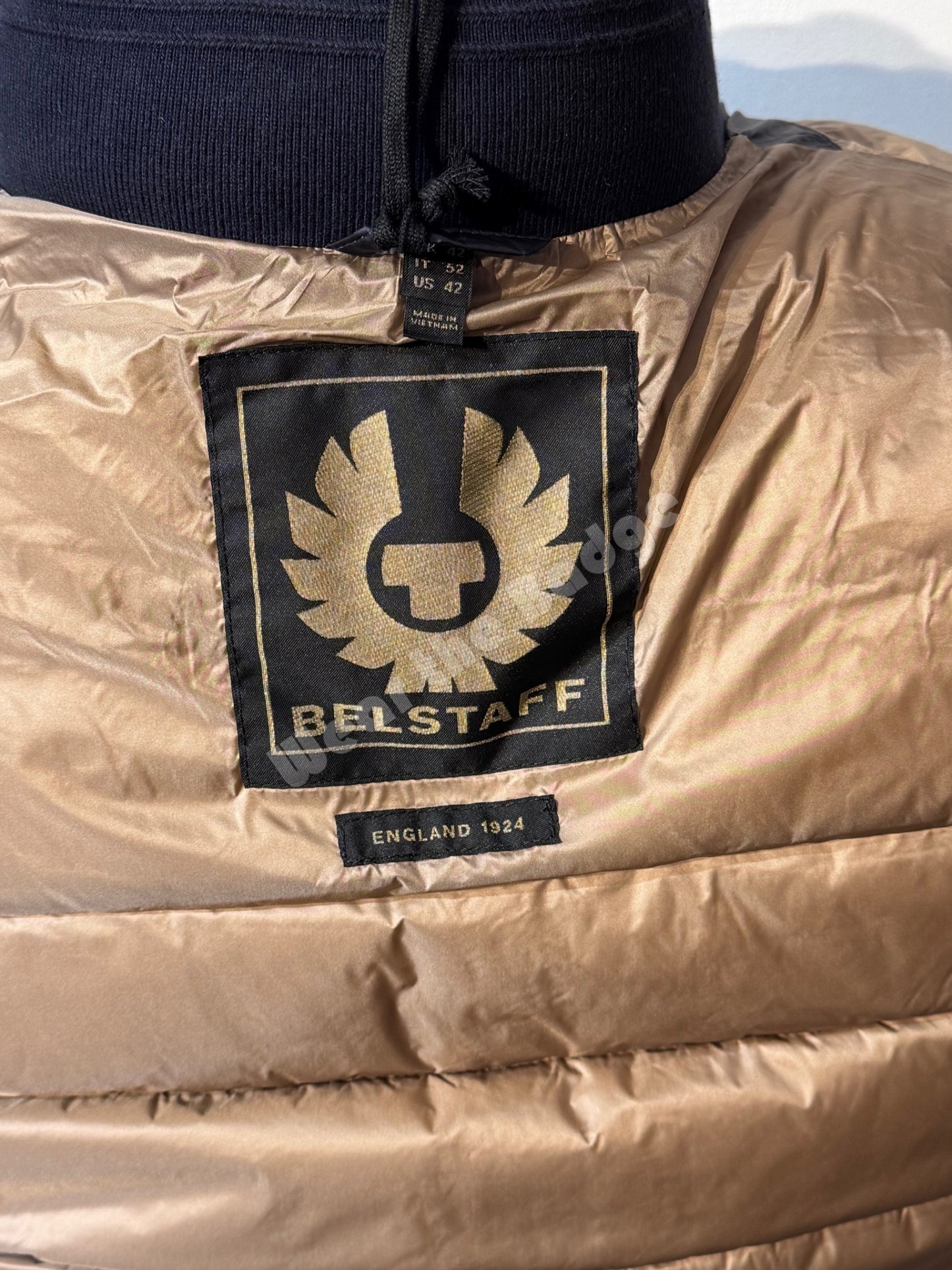 BELSTAFF CIRCUIT DOWN PUFFA BOMBER JACKET TONAL DARK INK RRP £350 NEW