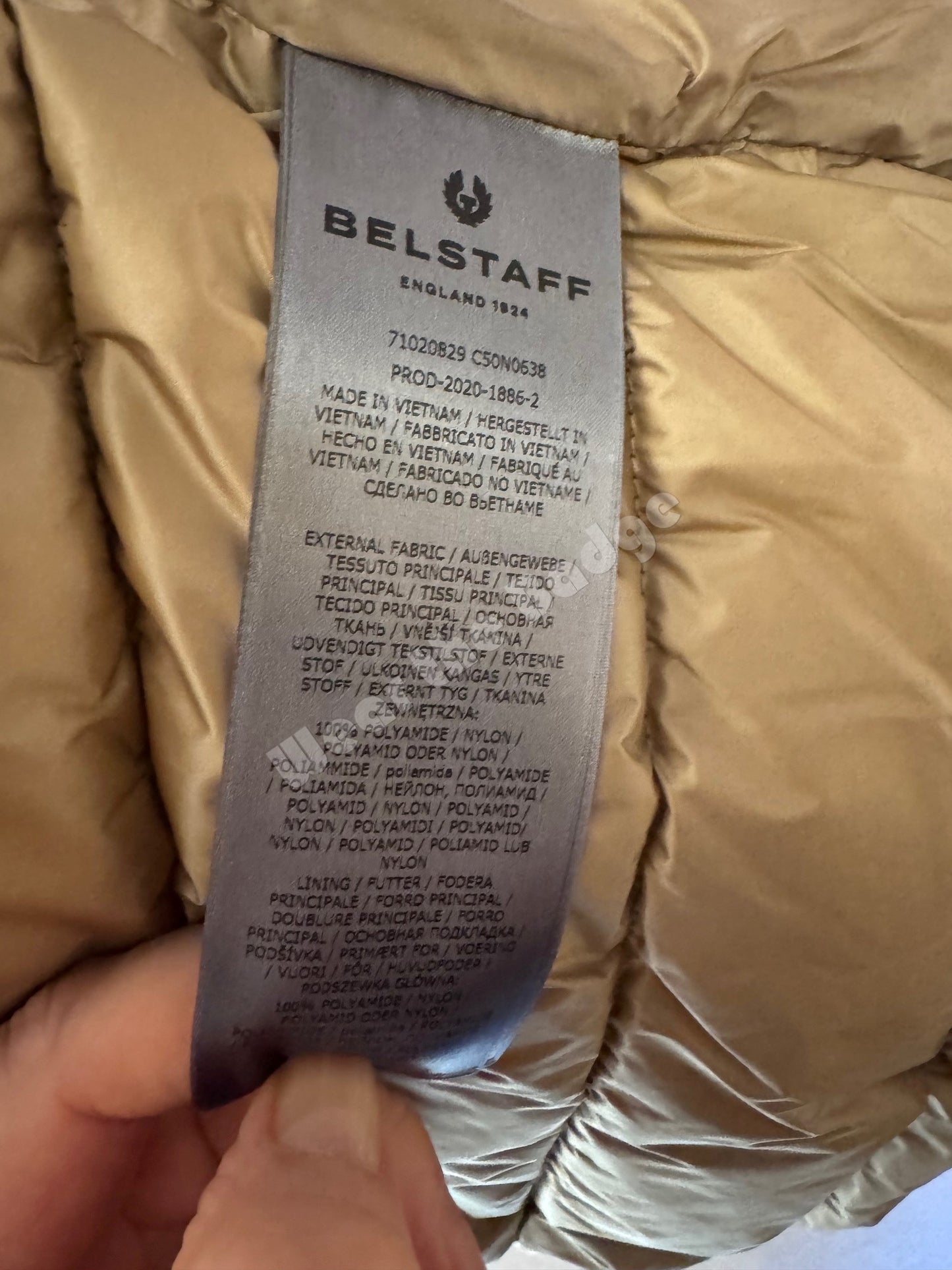 BELSTAFF CIRCUIT DOWN PUFFA BOMBER JACKET TONAL DARK INK RRP £350 NEW