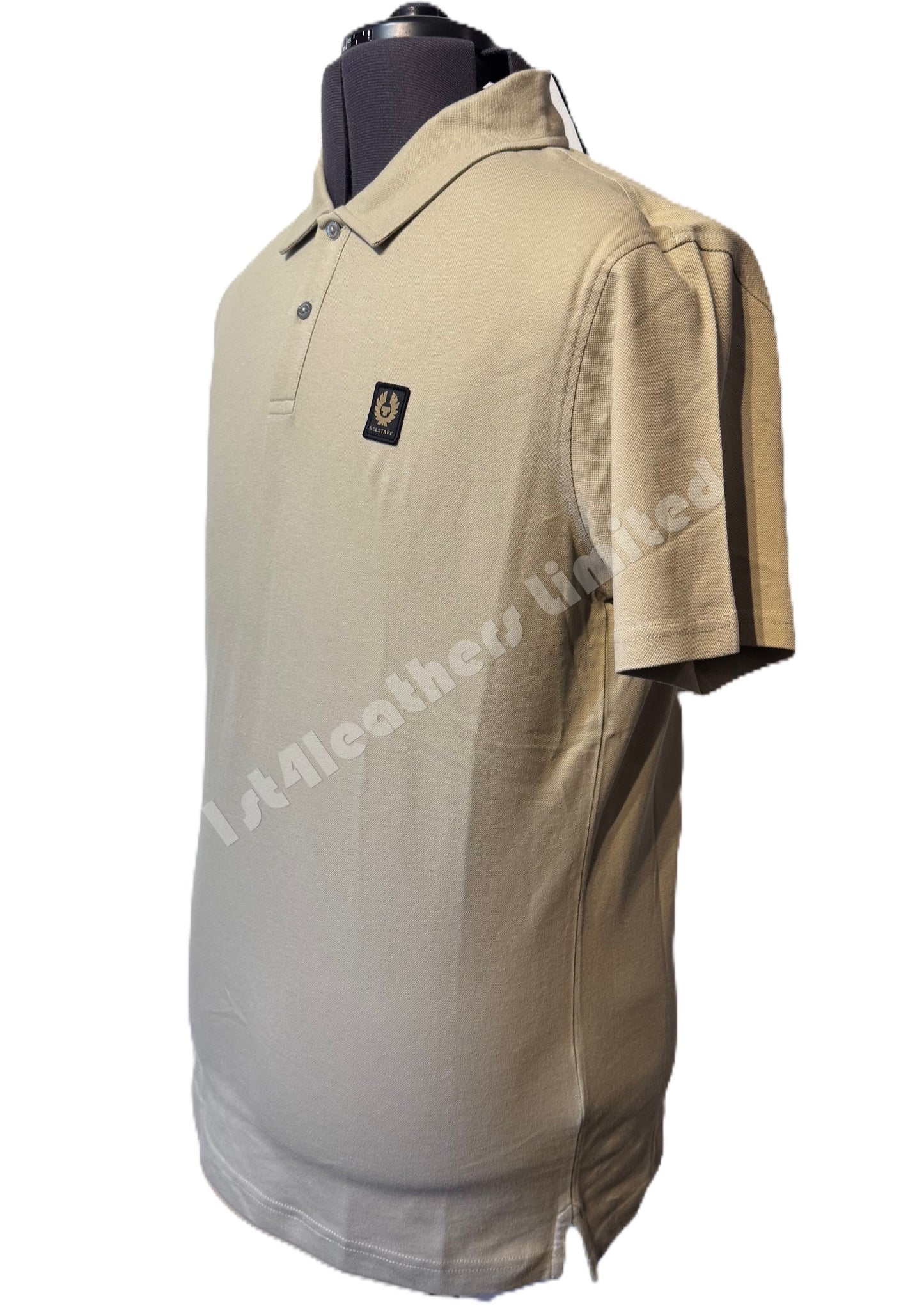 BELSTAFF MONITOR MICRO PIQUE COTTON POLO SHIRT ECHO GREEN RRP £110 BNWT