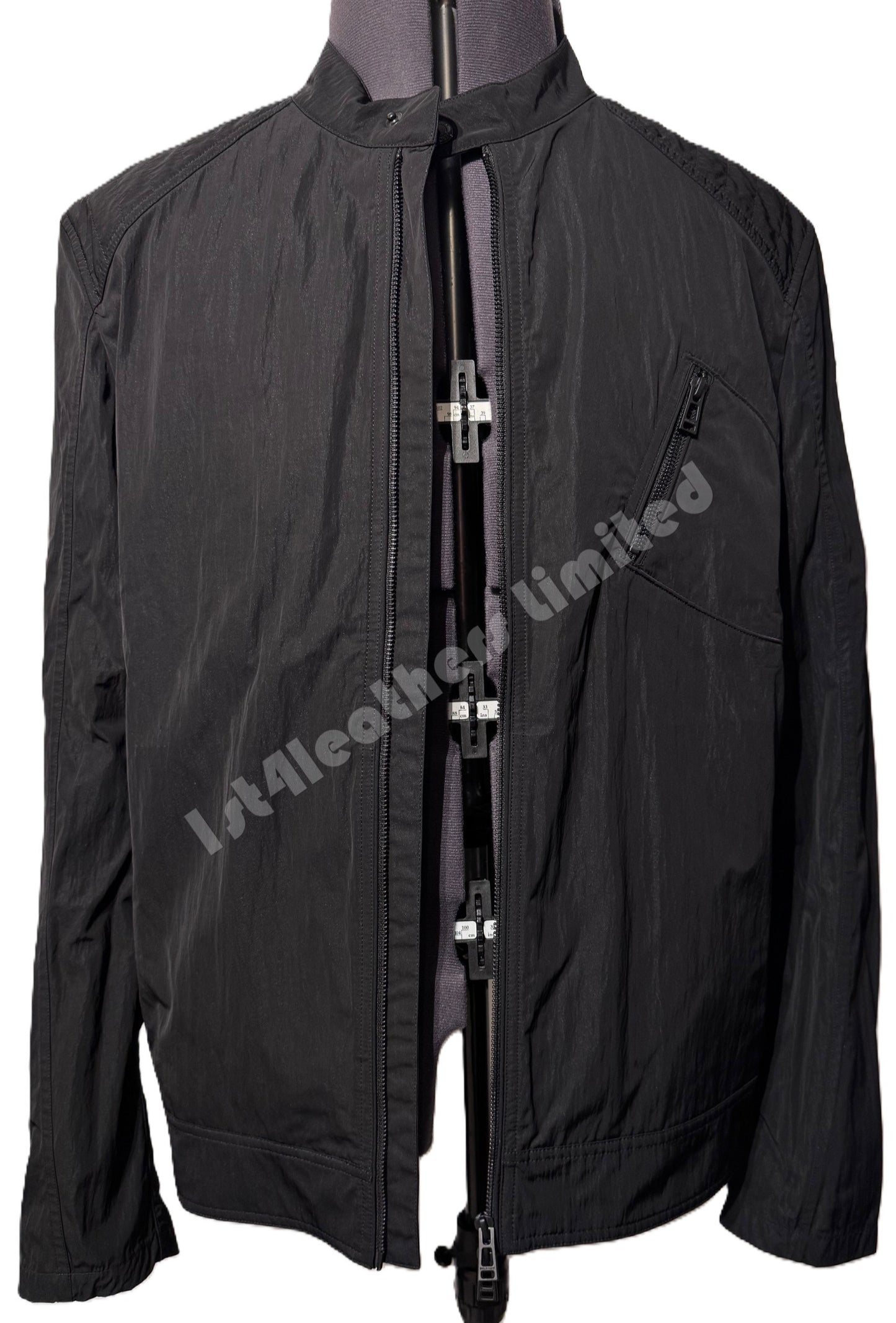 BELSTAFF V RACER RIPPLE SHELL BIKER JACKET BLACK UK46 3XL RRP £325 BNWT