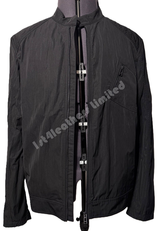 BELSTAFF V RACER RIPPLE SHELL BIKER JACKET BLACK UK46 3XL RRP £325 BNWT