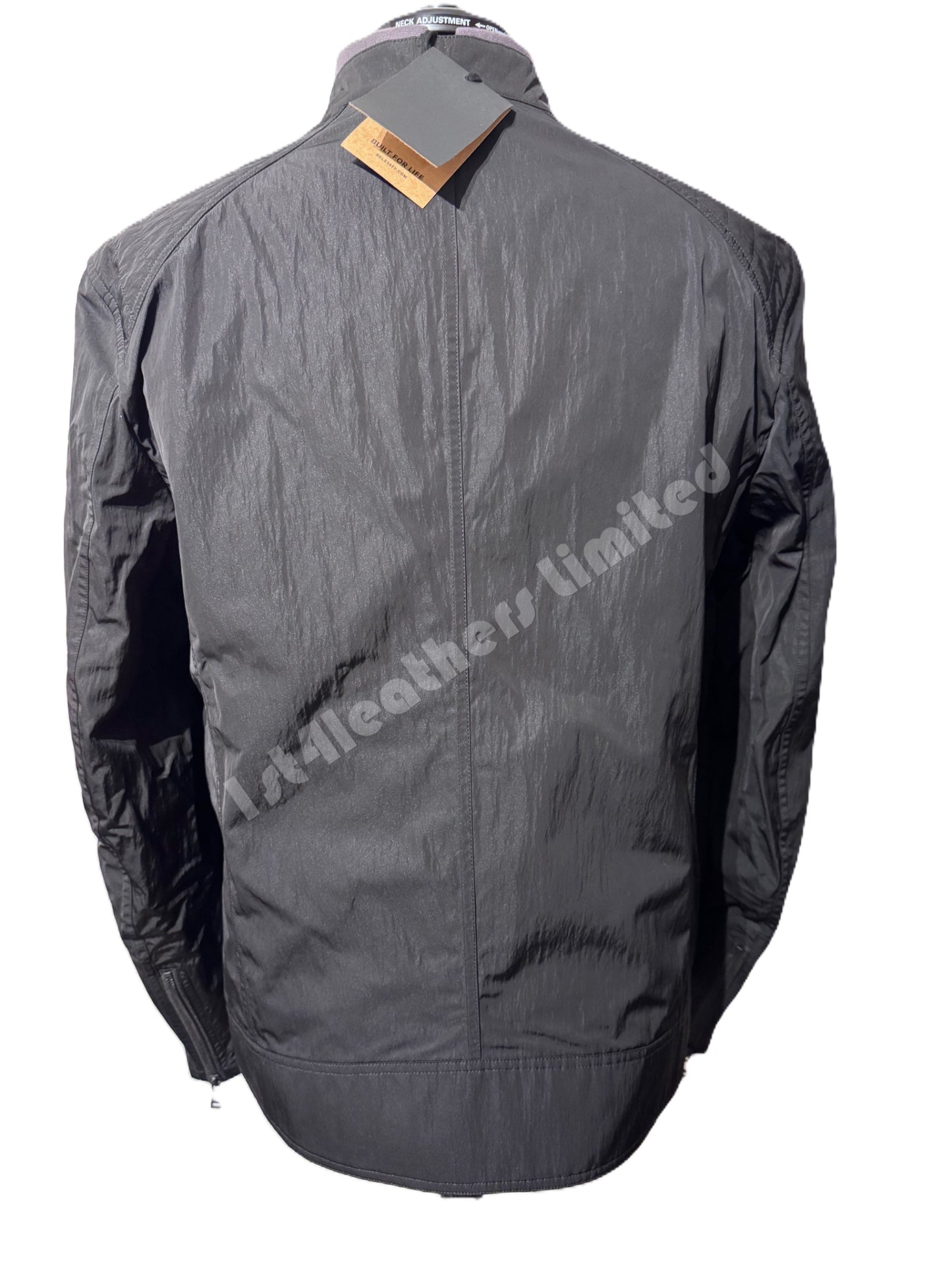 BELSTAFF V RACER RIPPLE SHELL BIKER JACKET BLACK UK46 3XL RRP £325 BNWT