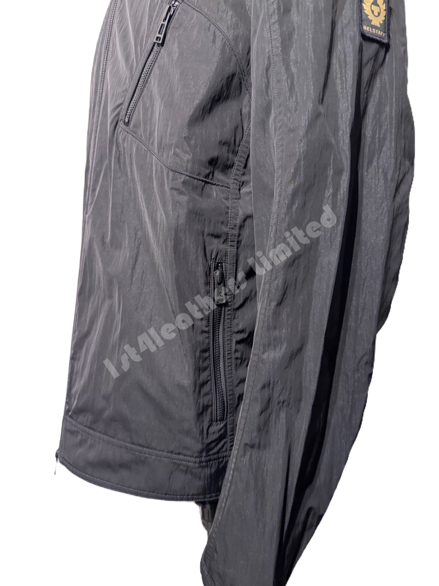 BELSTAFF V RACER RIPPLE SHELL BIKER JACKET BLACK UK46 3XL RRP £325 BNWT