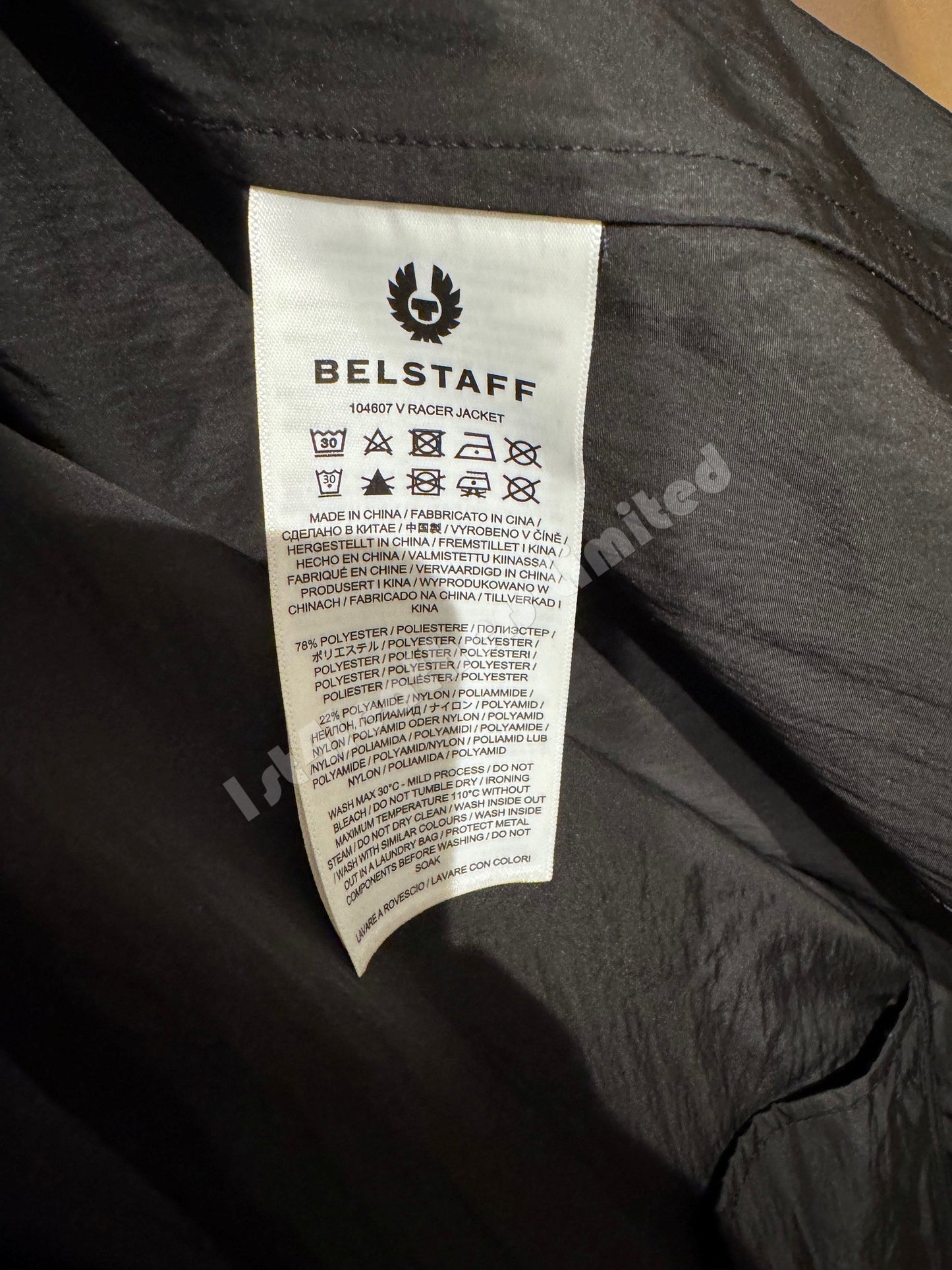 BELSTAFF V RACER RIPPLE SHELL BIKER JACKET BLACK UK46 3XL RRP £325 BNWT