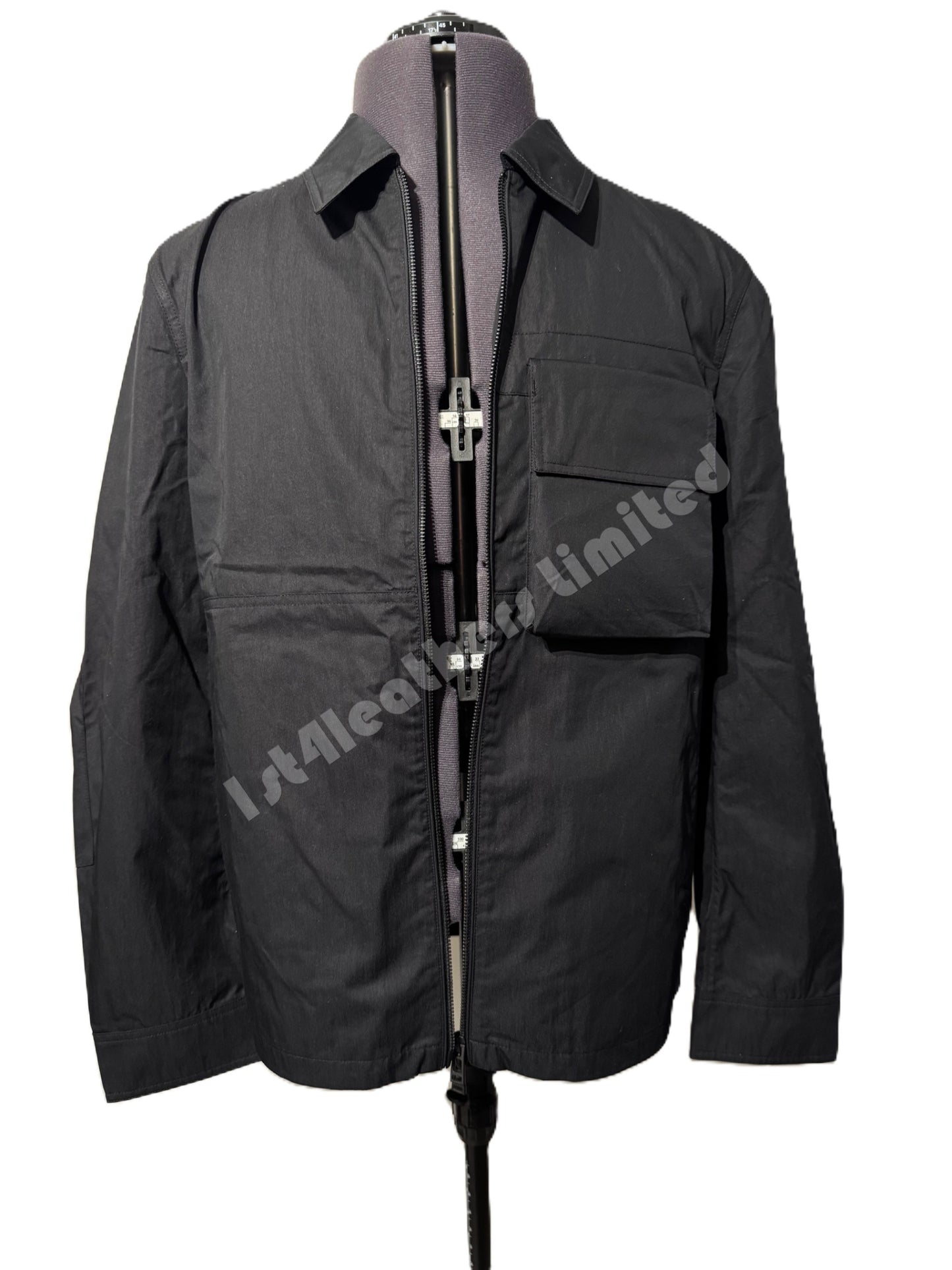 BELSTAFF RUNNER COTTON TECH GABARDINE OVERSHIRT BLACK RRP £250 BNWT