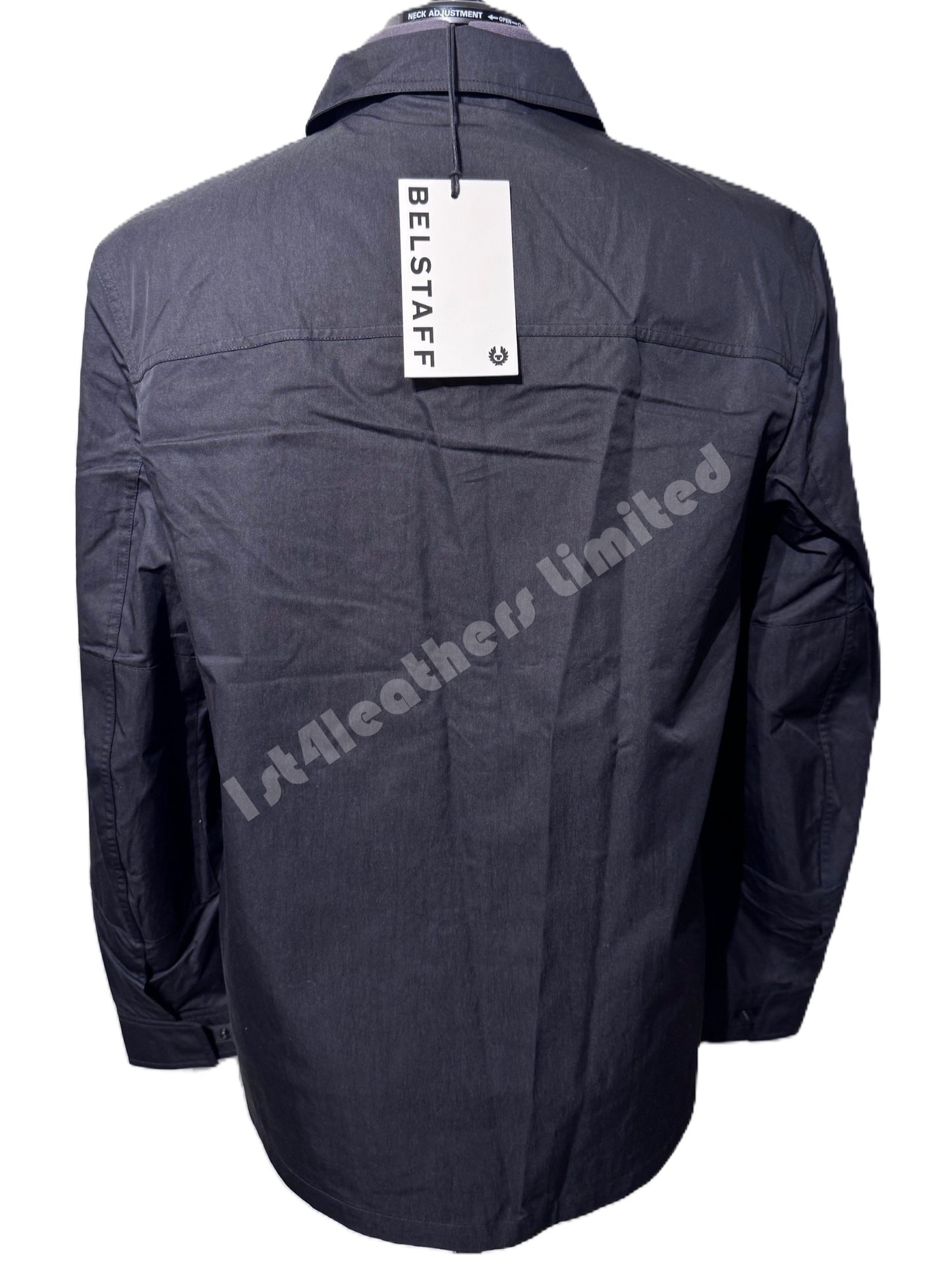 BELSTAFF RUNNER COTTON TECH GABARDINE OVERSHIRT BLACK RRP £250 BNWT