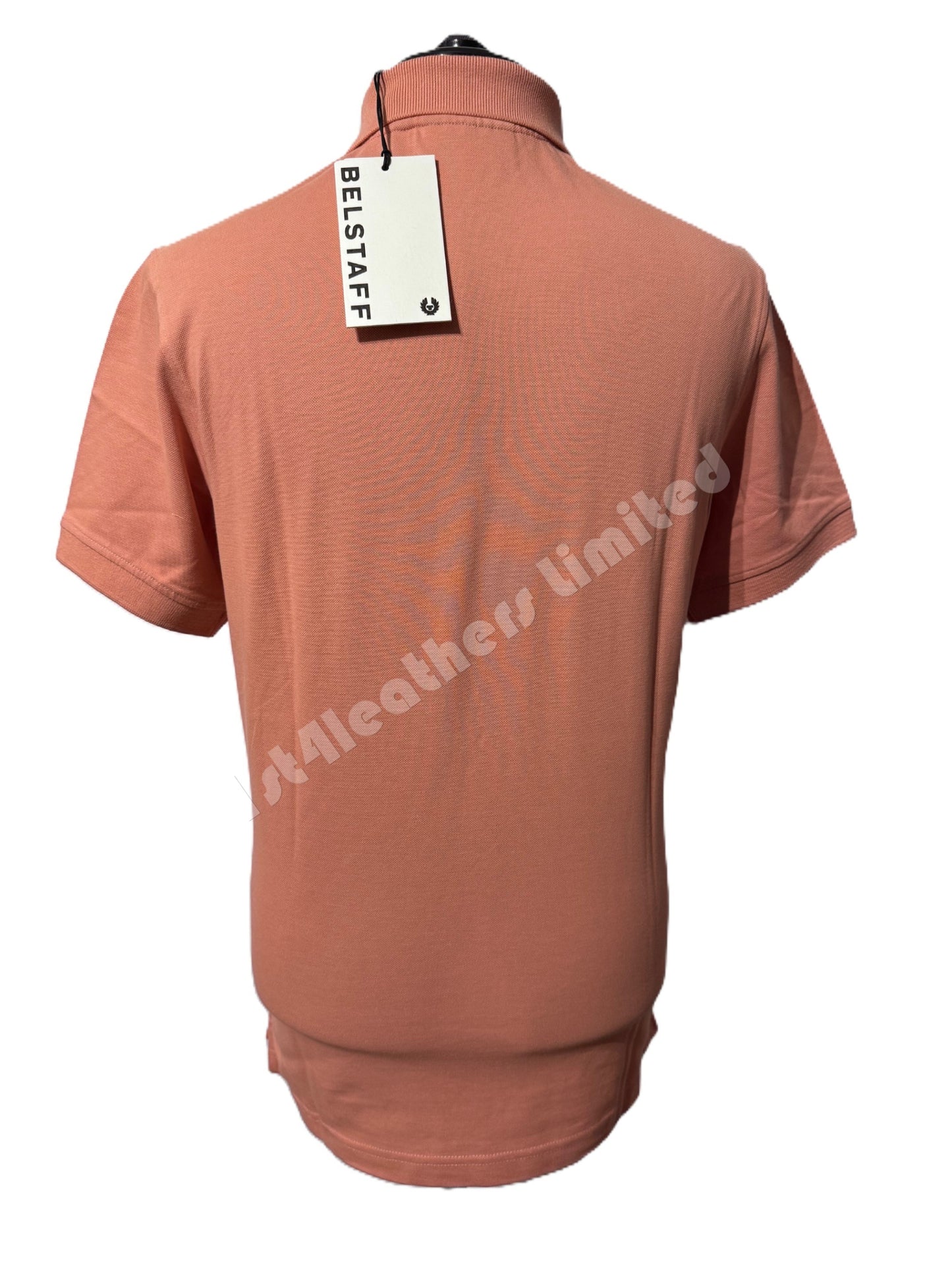 BELSTAFF STEWARTON PIQUE COTTON POLO SHIRT RUST PINK RRP £95 BNWT
