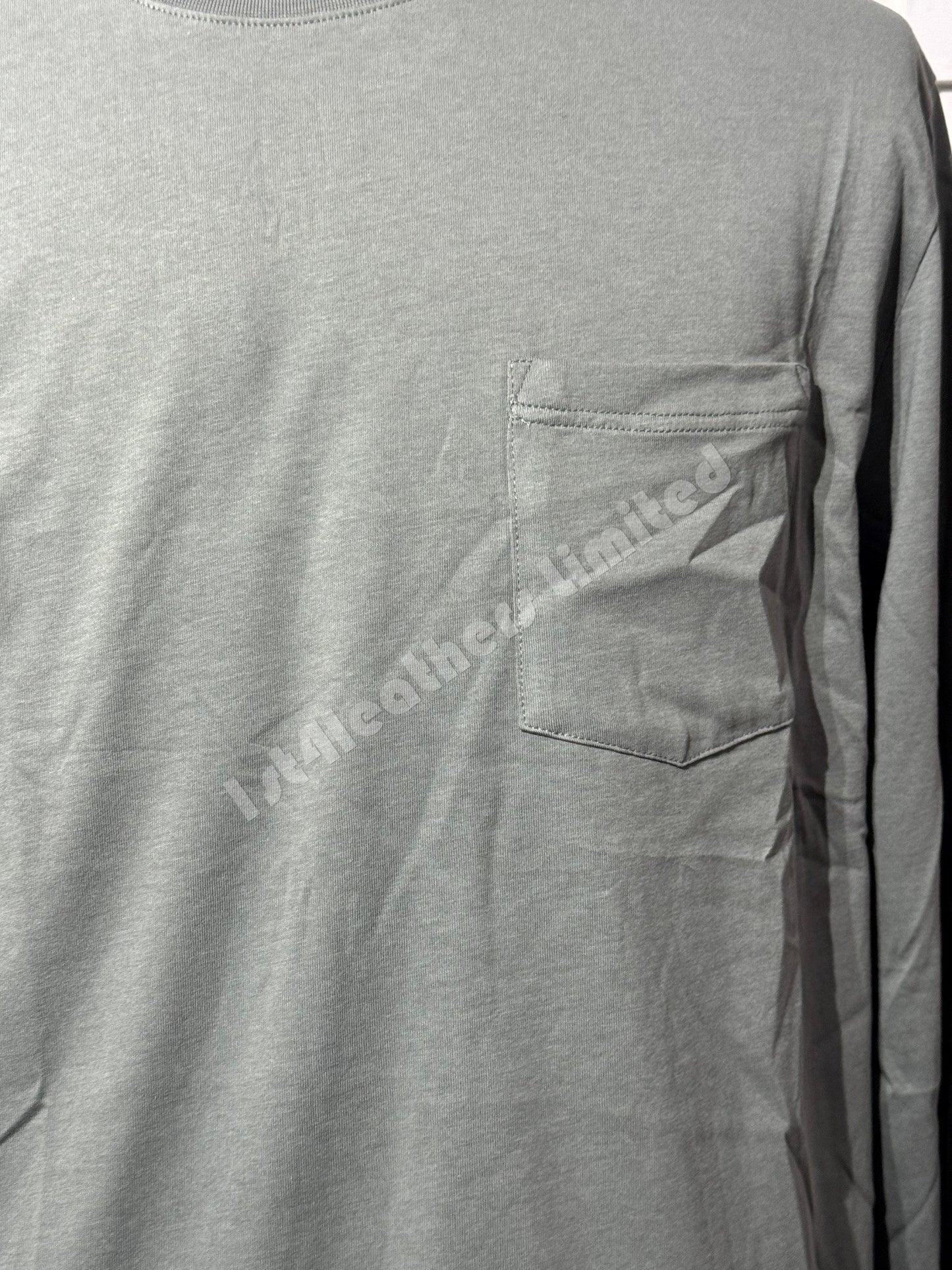 BELSTAFF THOM LONG SLEEVE COTTON POCKET T-SHIRT MINERAL GREEN RRP £75 BNWT