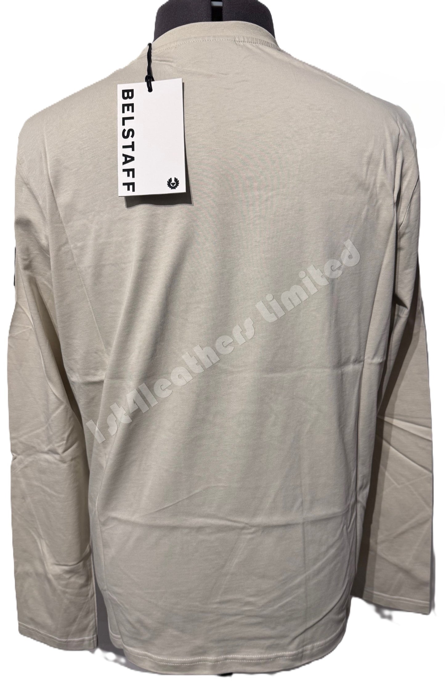 BELSTAFF THOM LONG SLEEVE COTTON POCKET T-SHIRT SHELL RRP £75 BNWT