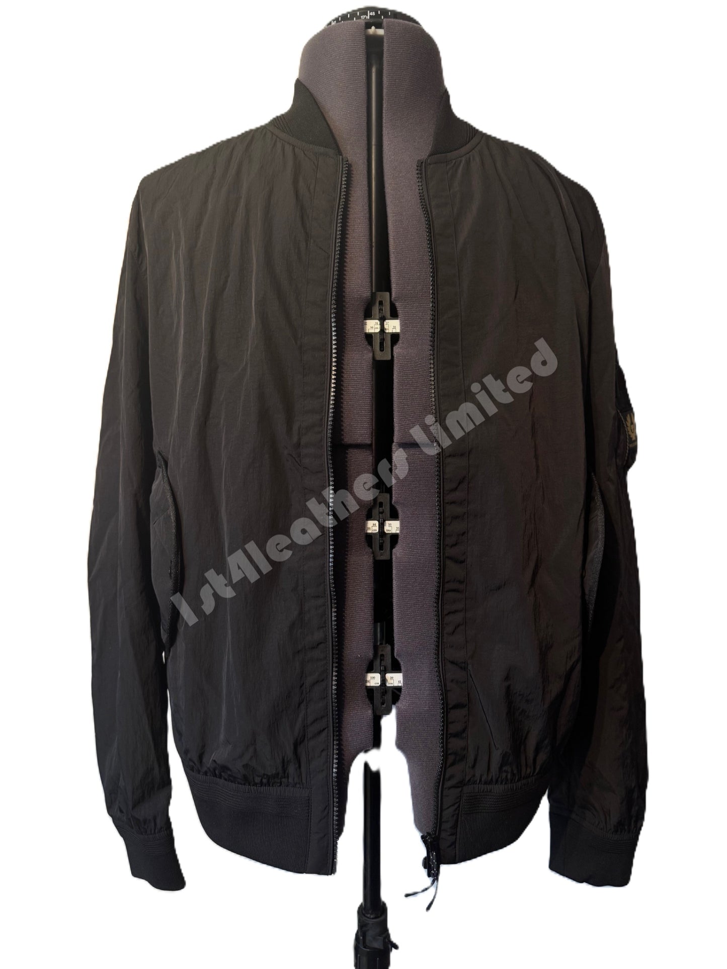 BELSTAFF QUEST SHIMMER SHELL NYLON BOMBER JACKET BLACK RRP £450 BNWT