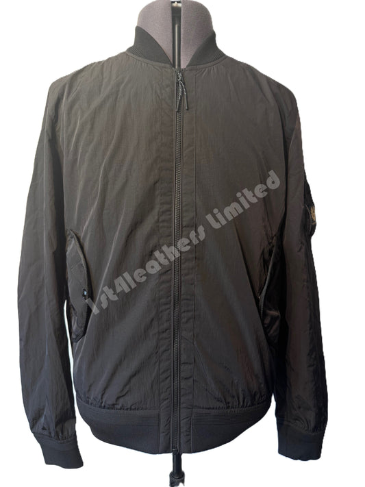 BELSTAFF QUEST SHIMMER SHELL NYLON BOMBER JACKET BLACK RRP £450 BNWT