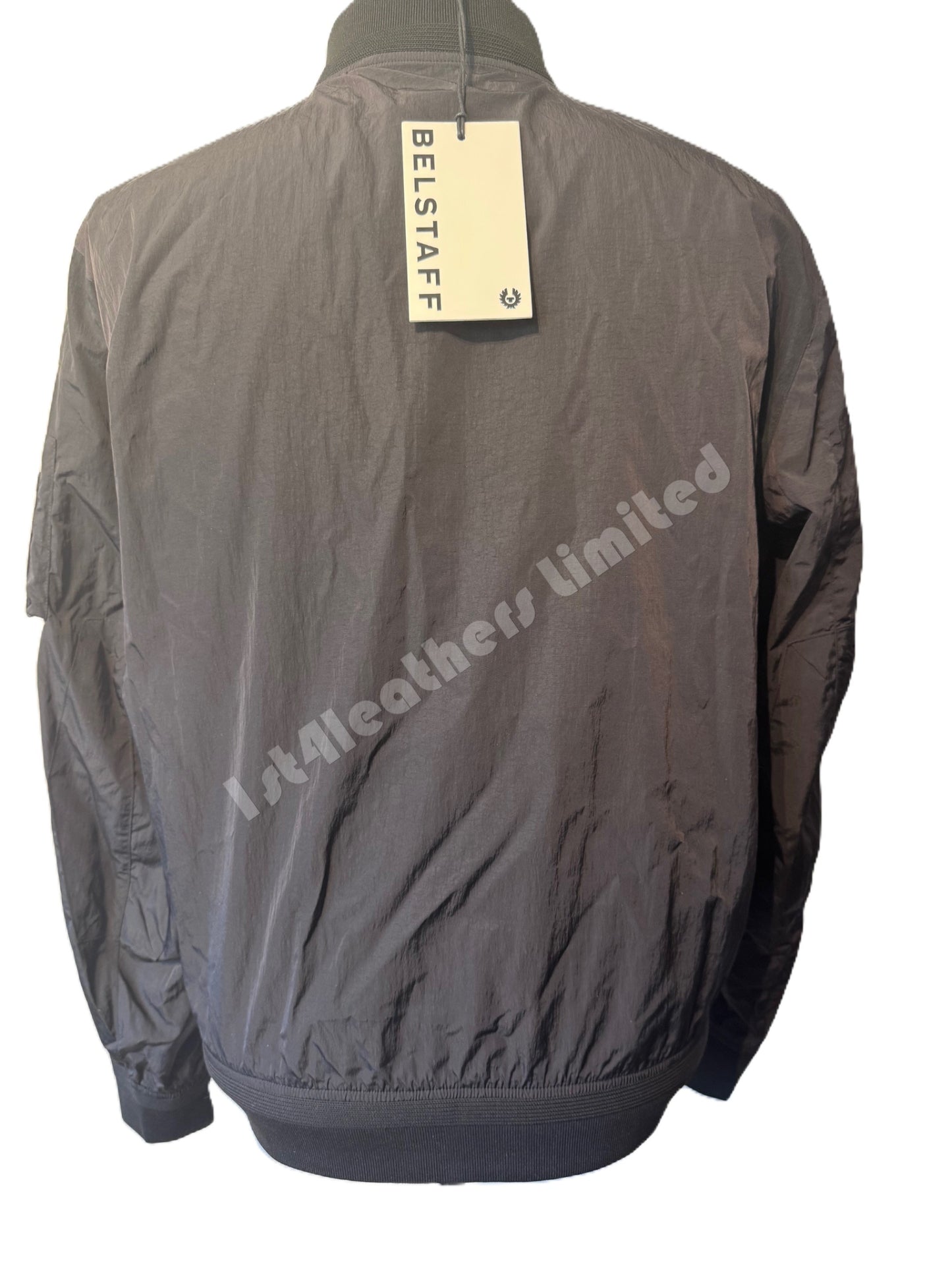 BELSTAFF QUEST SHIMMER SHELL NYLON BOMBER JACKET BLACK RRP £450 BNWT