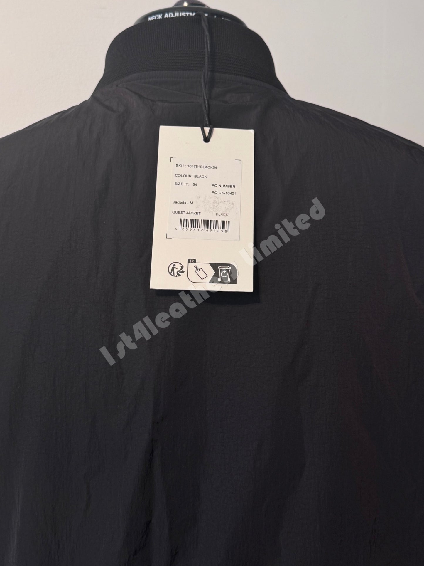 BELSTAFF QUEST SHIMMER SHELL NYLON BOMBER JACKET BLACK RRP £450 BNWT