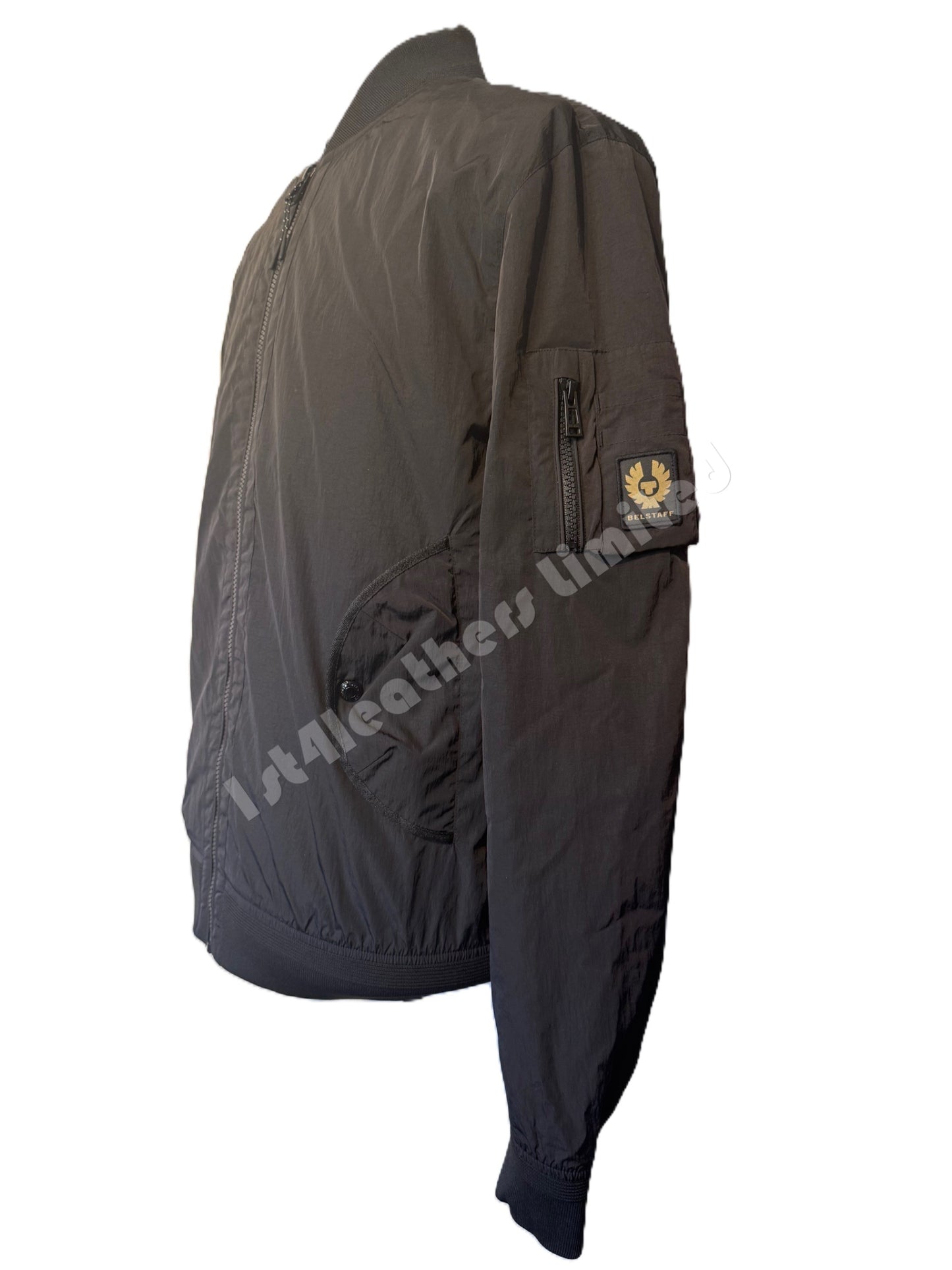 BELSTAFF QUEST SHIMMER SHELL NYLON BOMBER JACKET BLACK RRP £450 BNWT