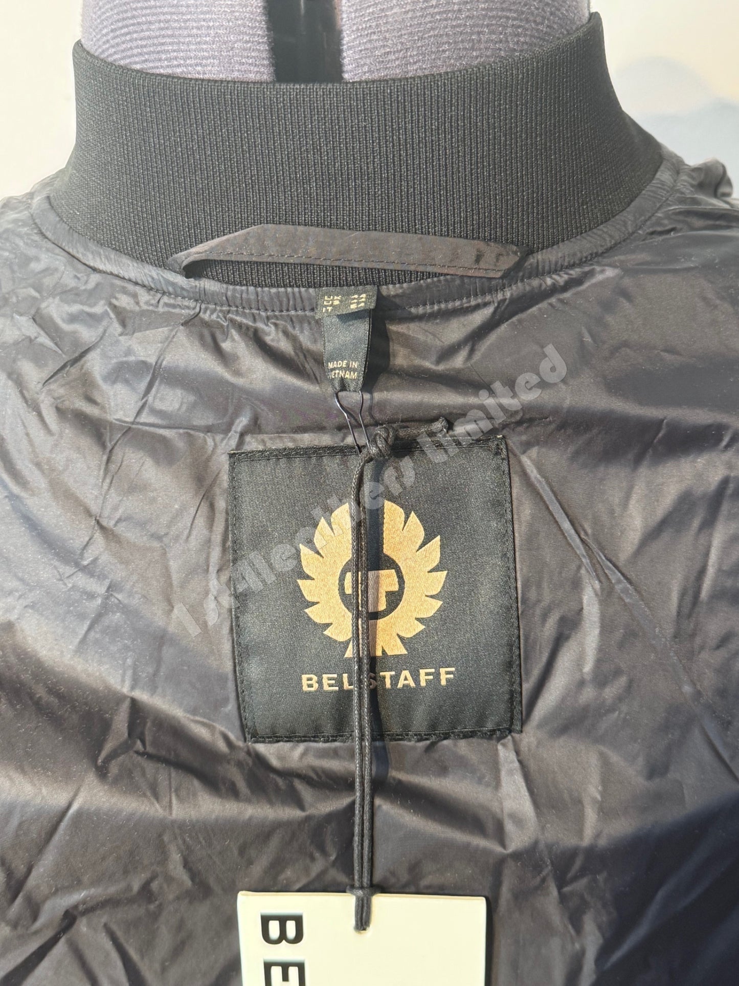 BELSTAFF QUEST SHIMMER SHELL NYLON BOMBER JACKET BLACK RRP £450 BNWT