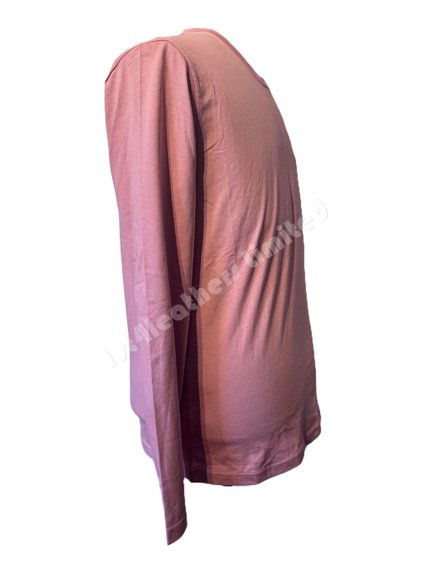 BELSTAFF THOM LONG SLEEVE COTTON POCKET T-SHIRT RUST PINK RRP £75 BNWT