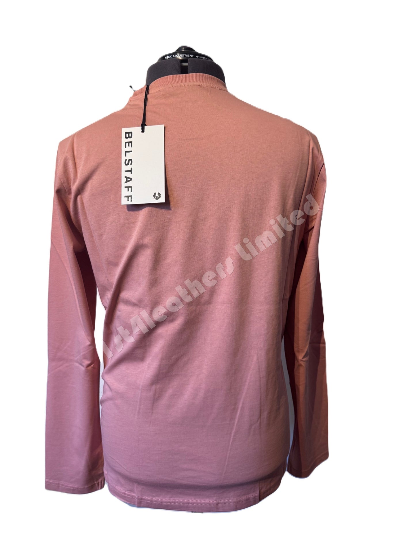 BELSTAFF MONKFORD PHOENIX PATCH LONG SLEEVE T-SHIRT RUST PINK RRP £75 BNWT