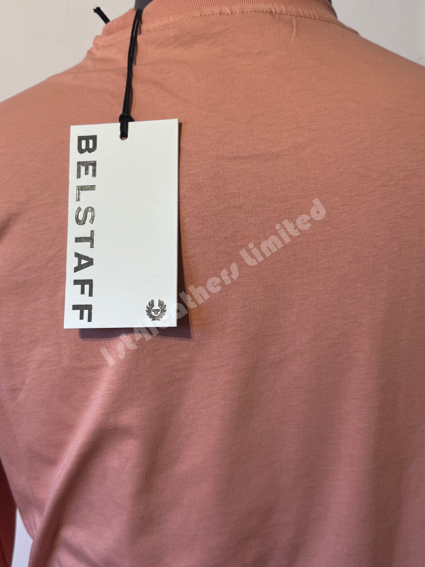 BELSTAFF MONKFORD PHOENIX PATCH LONG SLEEVE T-SHIRT RUST PINK RRP £75 BNWT