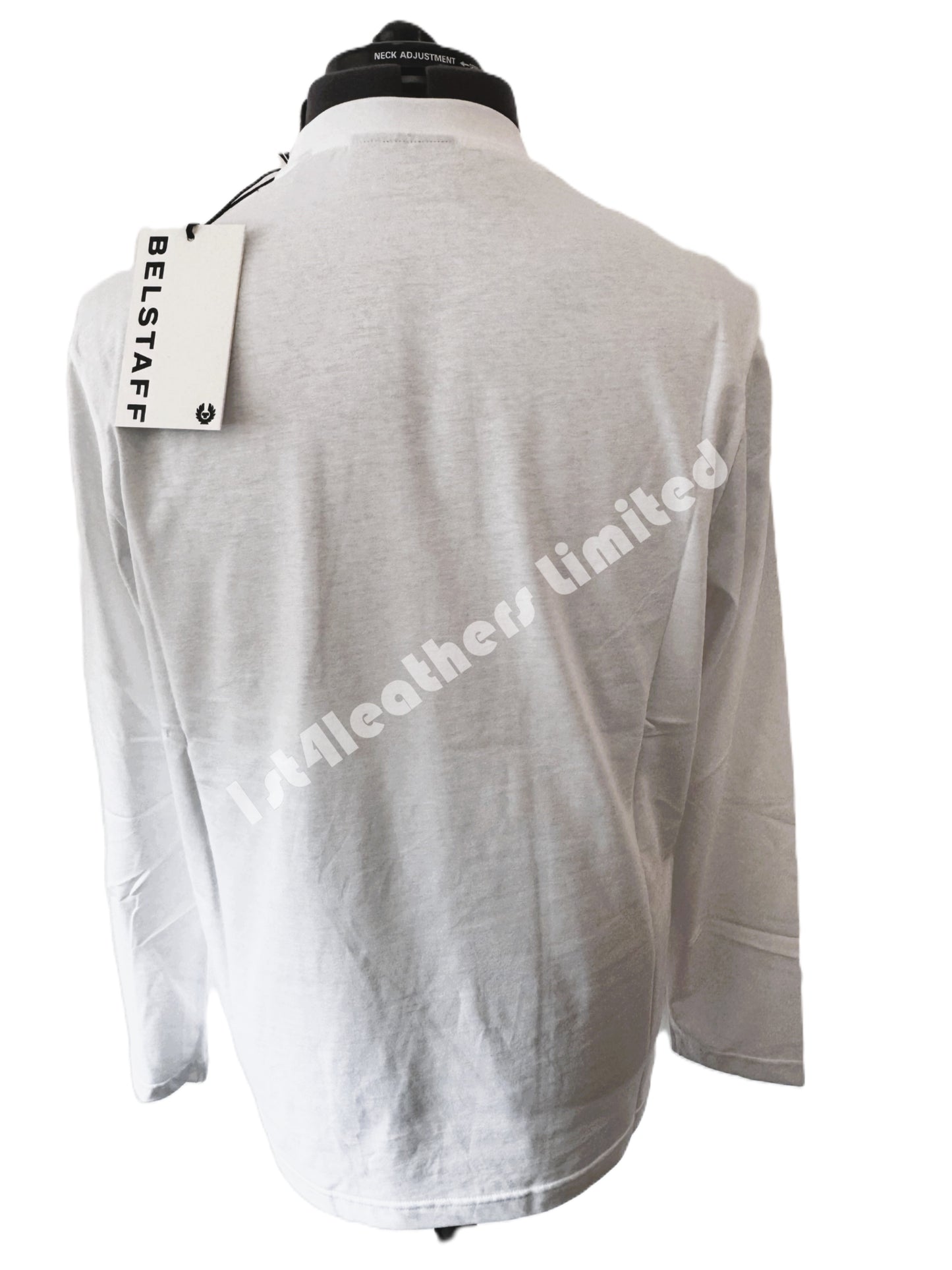 BELSTAFF THOM LONG SLEEVE COTTON POCKET T-SHIRT WHITE RRP £75 BNWT