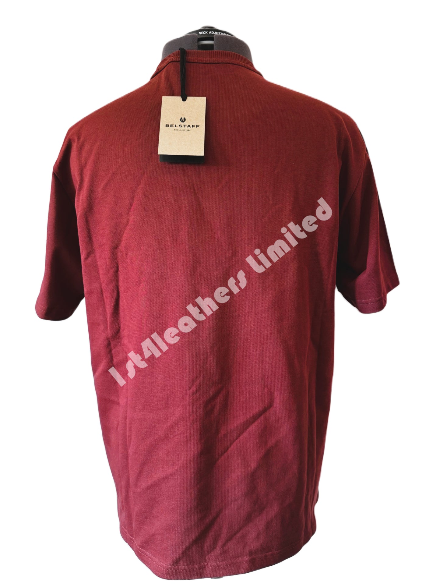 BELSTAFF STAMP GRAPHIC OVERSIZED HEAVY COTTON T-SHIRT IN LAVA RED RRP £85 BNWT