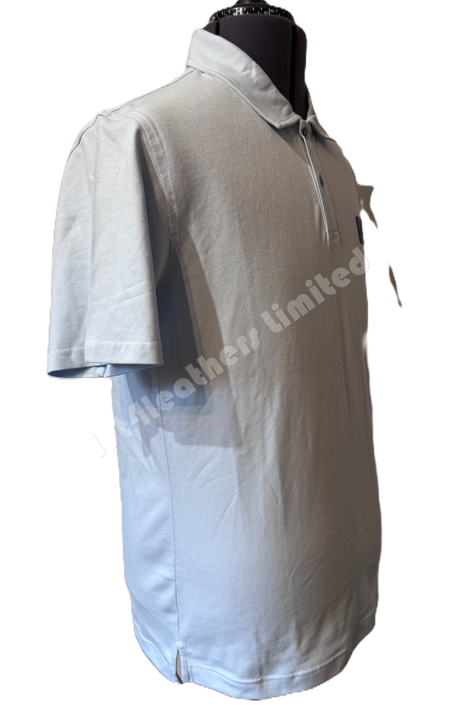 BELSTAFF MONITOR MICRO PIQUE COTTON POLO SHIRT TONAL SKYLINE BLUE RRP £110 BNWT