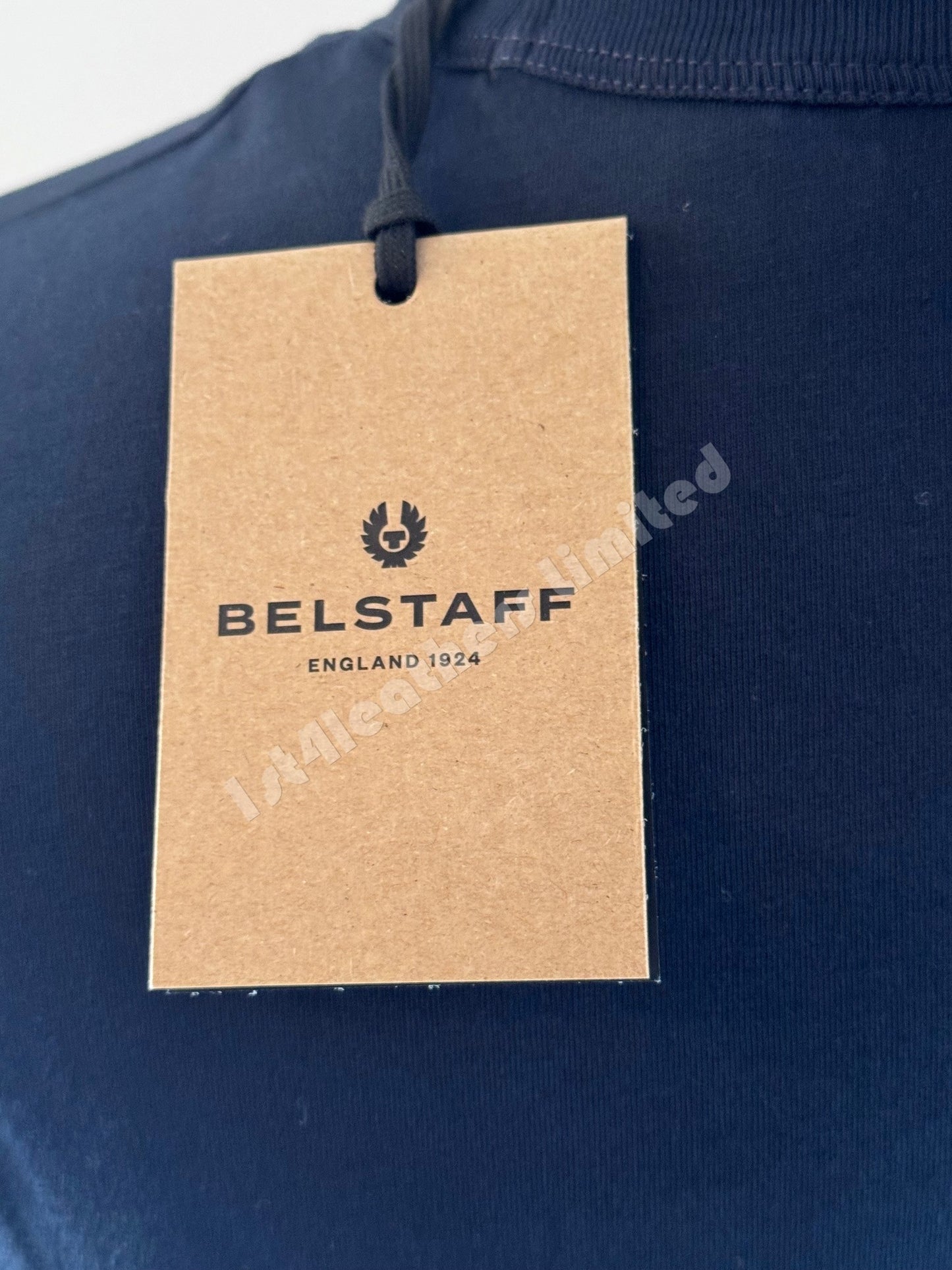BELSTAFF PHOENIX LOGO COTTON T-SHIRT DARK INK & WHITE RRP £60 BNWT