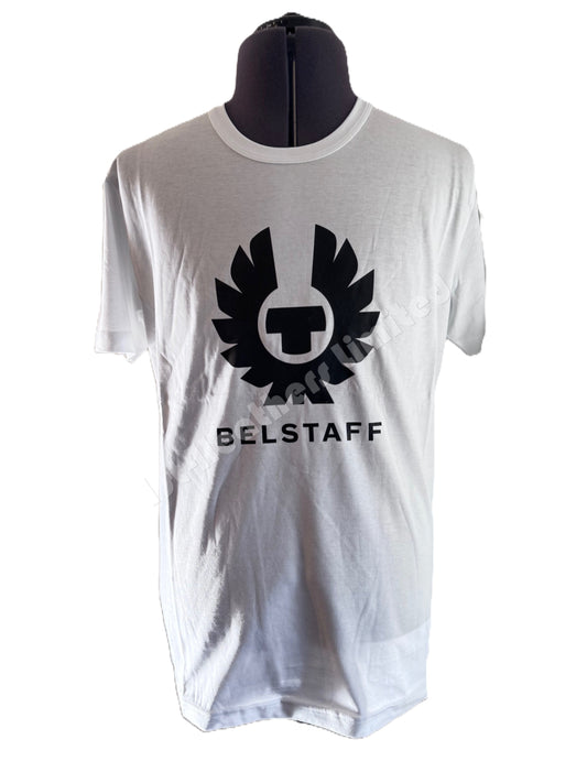 BELSTAFF PHOENIX LOGO COTTON T-SHIRT WHITE XL RRP £60 BNWT
