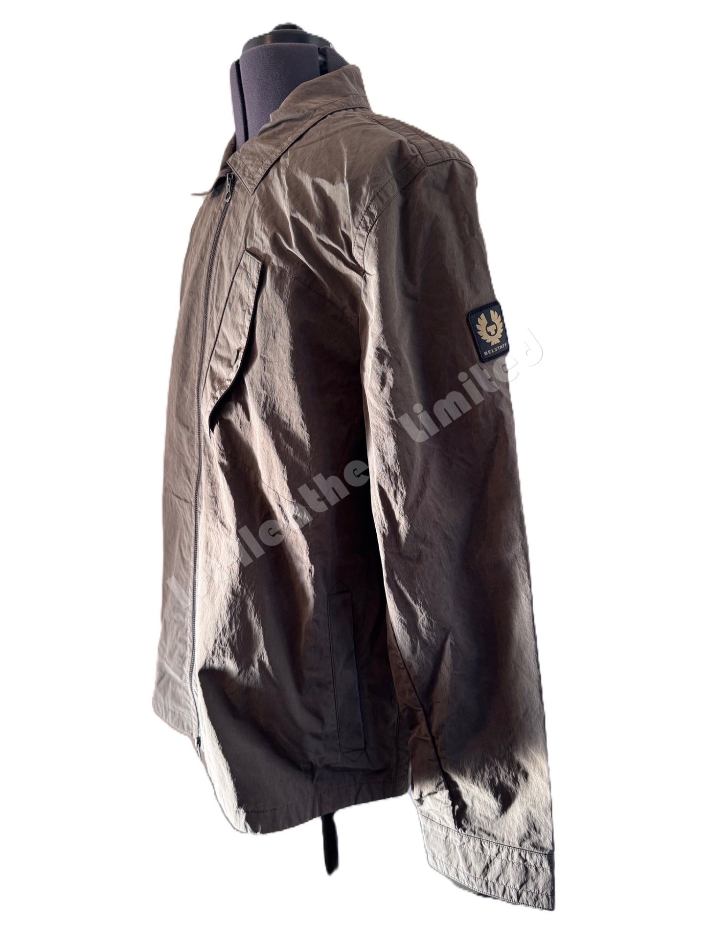 BELSTAFF HAULER TECH SHELL OVERSHIRT JACKET CLAY BROWN UK44 2XL RRP £295 BNWT