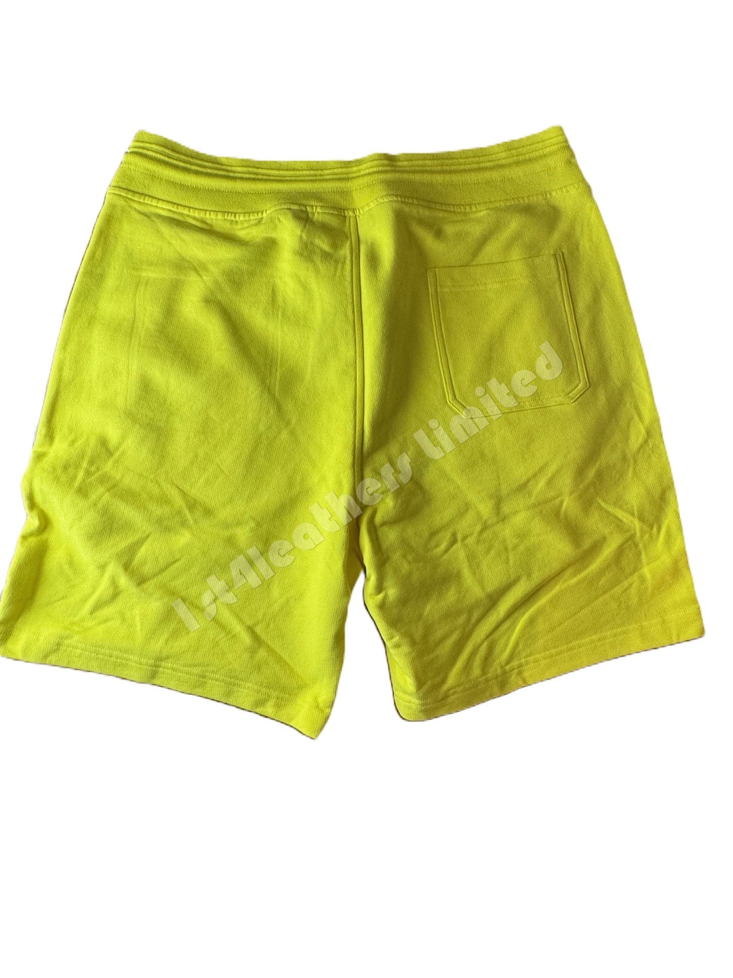 BELSTAFF COTTON FLEECE SWEATSHORTS FLASH YELLOW RRP £95