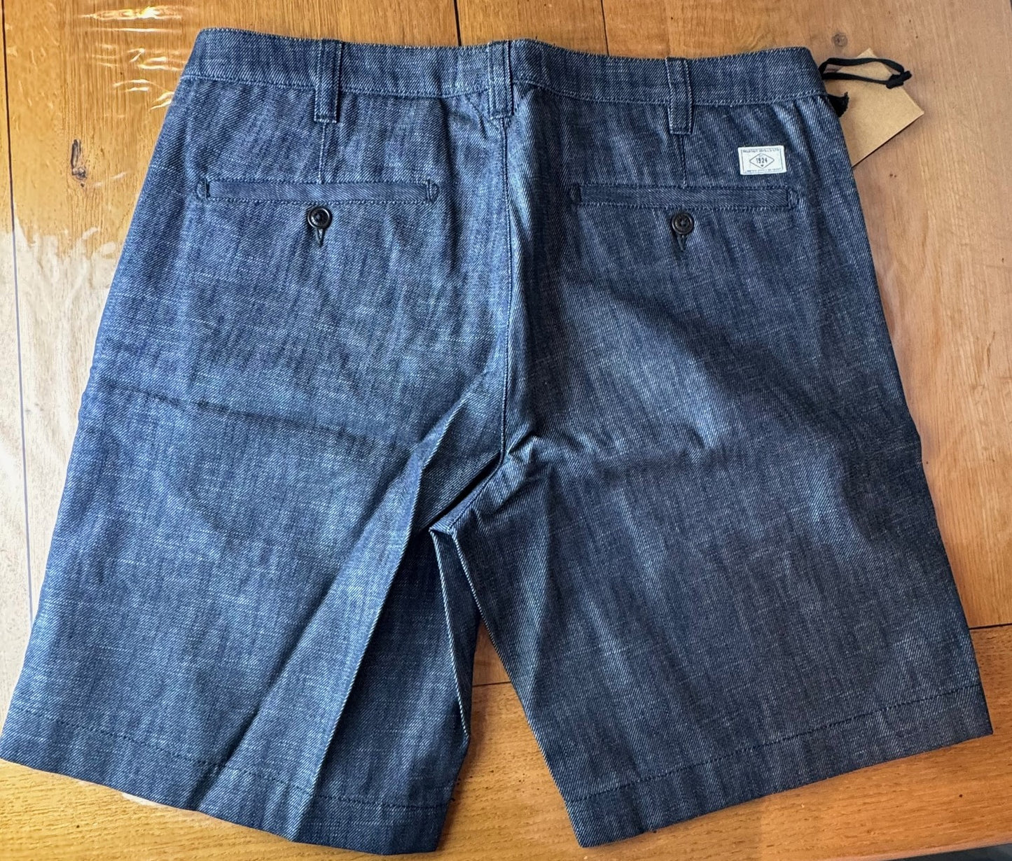 Belstaff Officer Chino Shorts in Indigo Denim Blue (32 Waist) RRP £110 BNWT