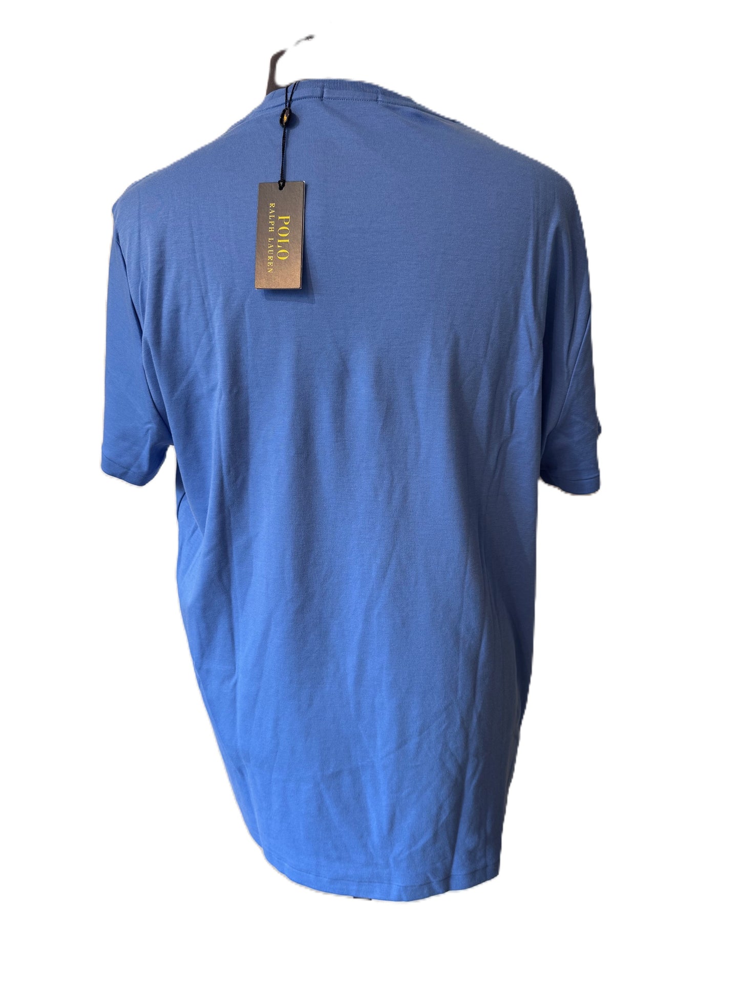 POLO RALPH LAUREN CUSTOM SLIM FIT COTTON T-SHIRT SUMMER BLUE 2XL RRP £70 BNWT
