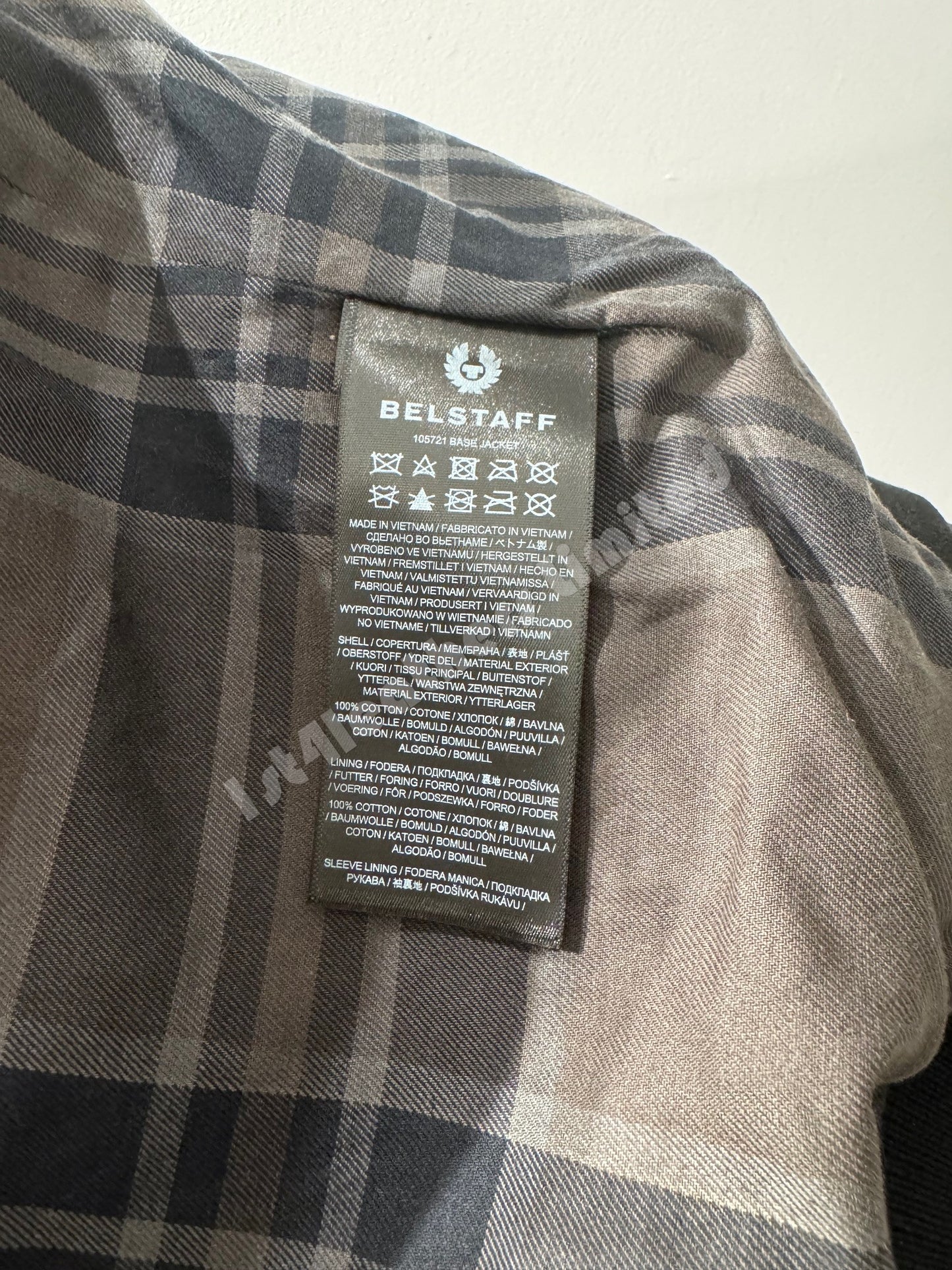 BELSTAFF BASE WAXED COTTON BOMBER JACKET BLACK RRP £349 BNWT