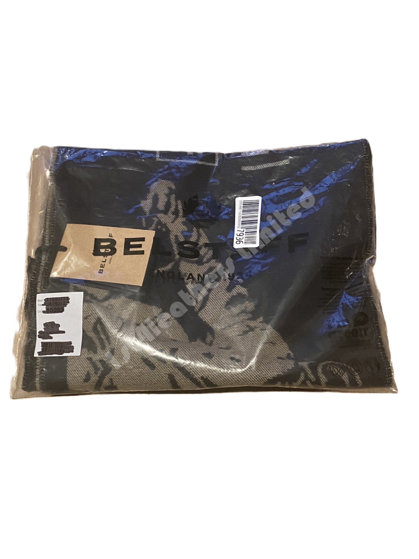 BELSTAFF TRIALMASTER BLACK & GOLD WOOL SCARF RRP £120 BNWT